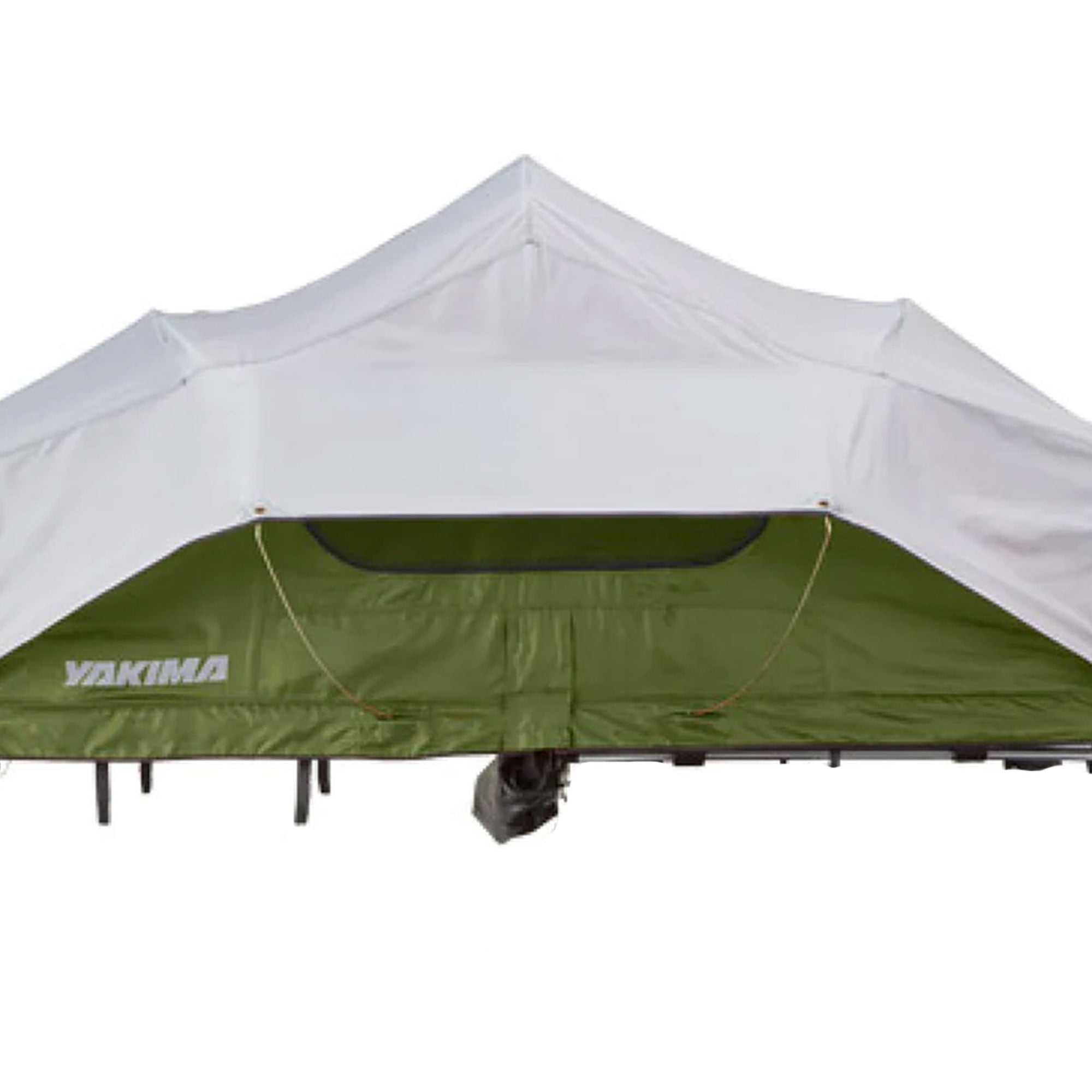Yakima SkyRise Medium Nylon Rooftop Camping Tent for 3 People with Ladder, Green - VMInnovations