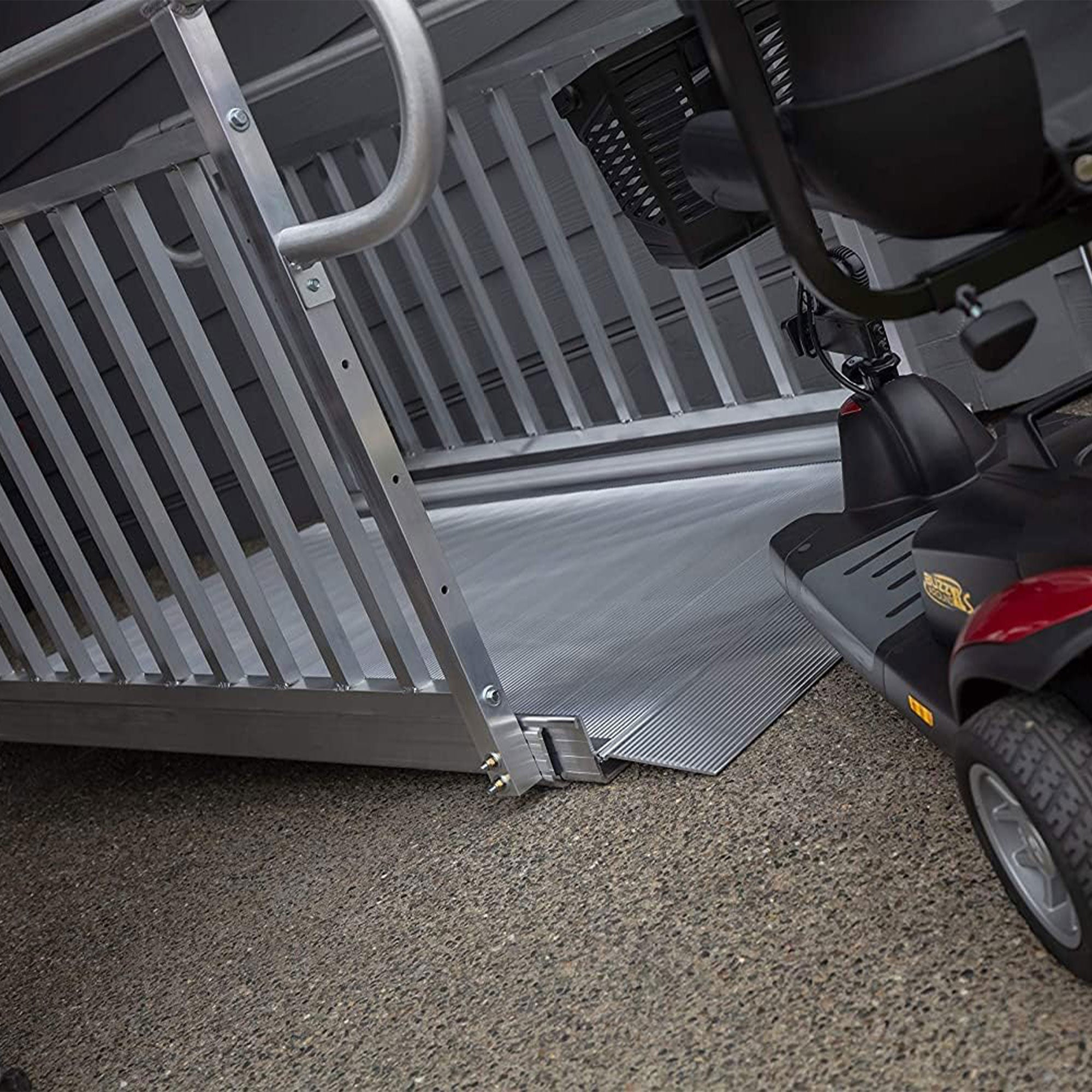 EZ-ACCESS GATEWAY 3G 8 Foot Aluminum Wheelchair Ramp with Vertical Picket Rail - VMInnovations