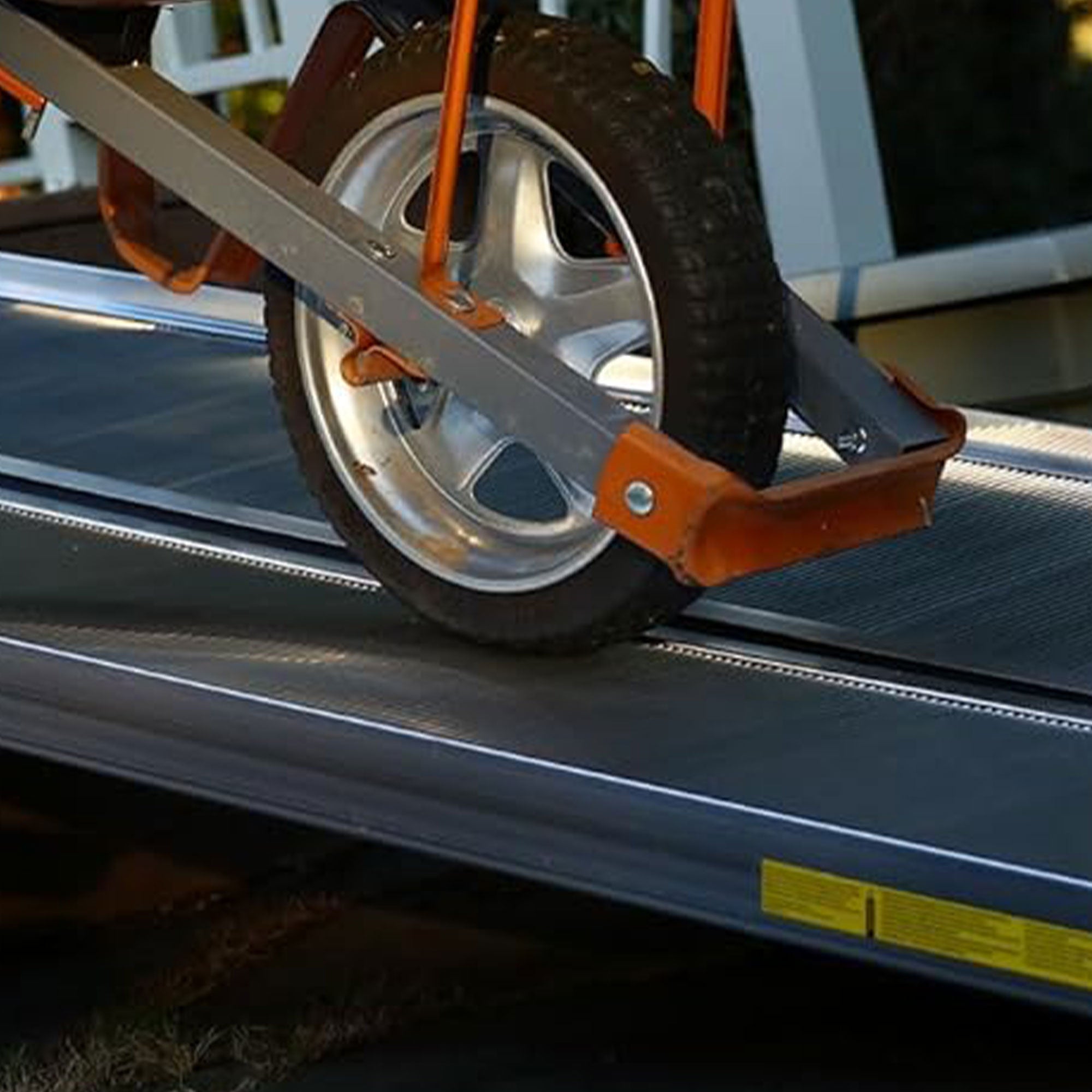 EZ-ACCESS TRAVERSE 2 Foot Aluminum Singlefold Portable Loading Ramp, Silver - VMInnovations