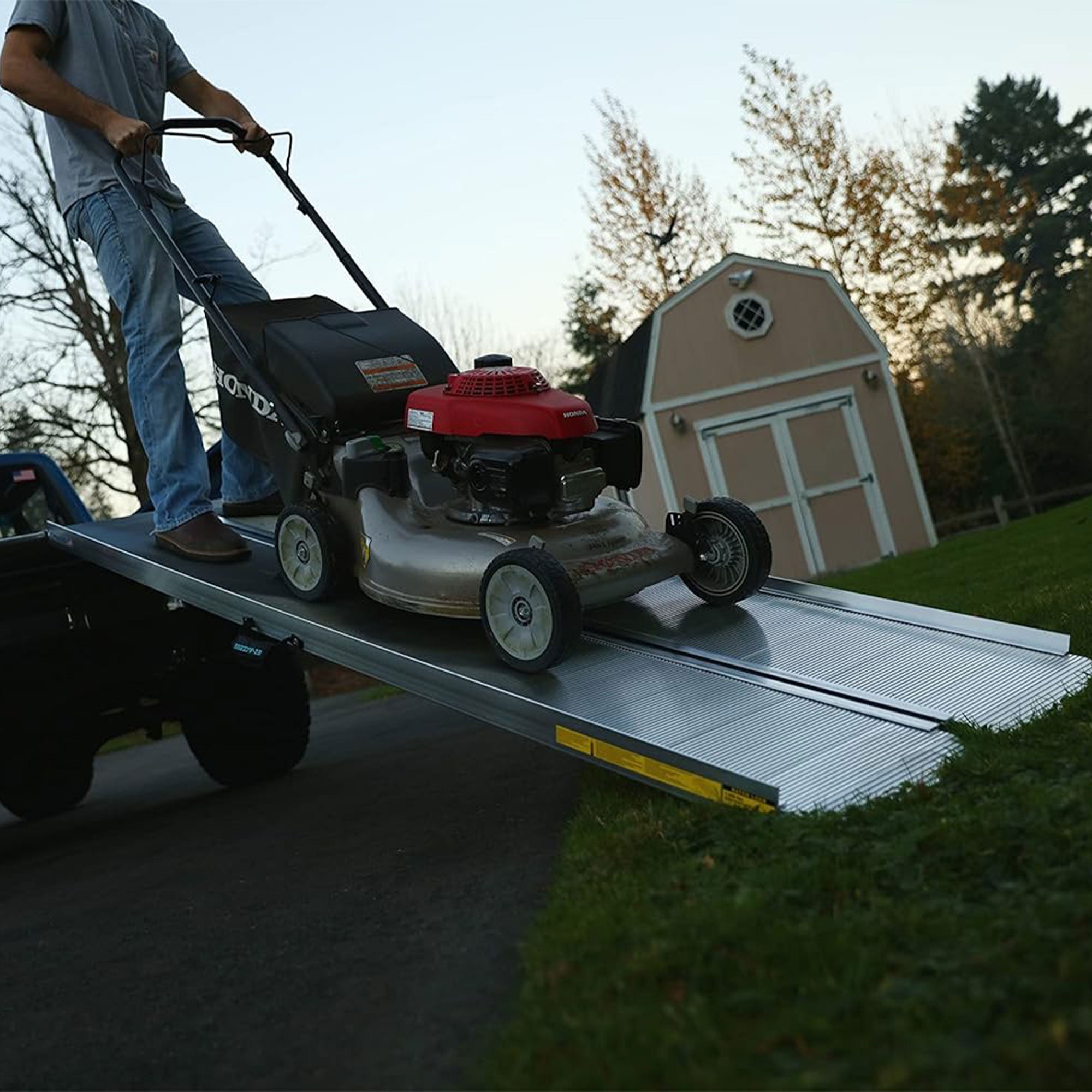 EZ-ACCESS TRAVERSE 6 Foot Aluminum Singlefold Portable Loading Ramp, Silver - VMInnovations