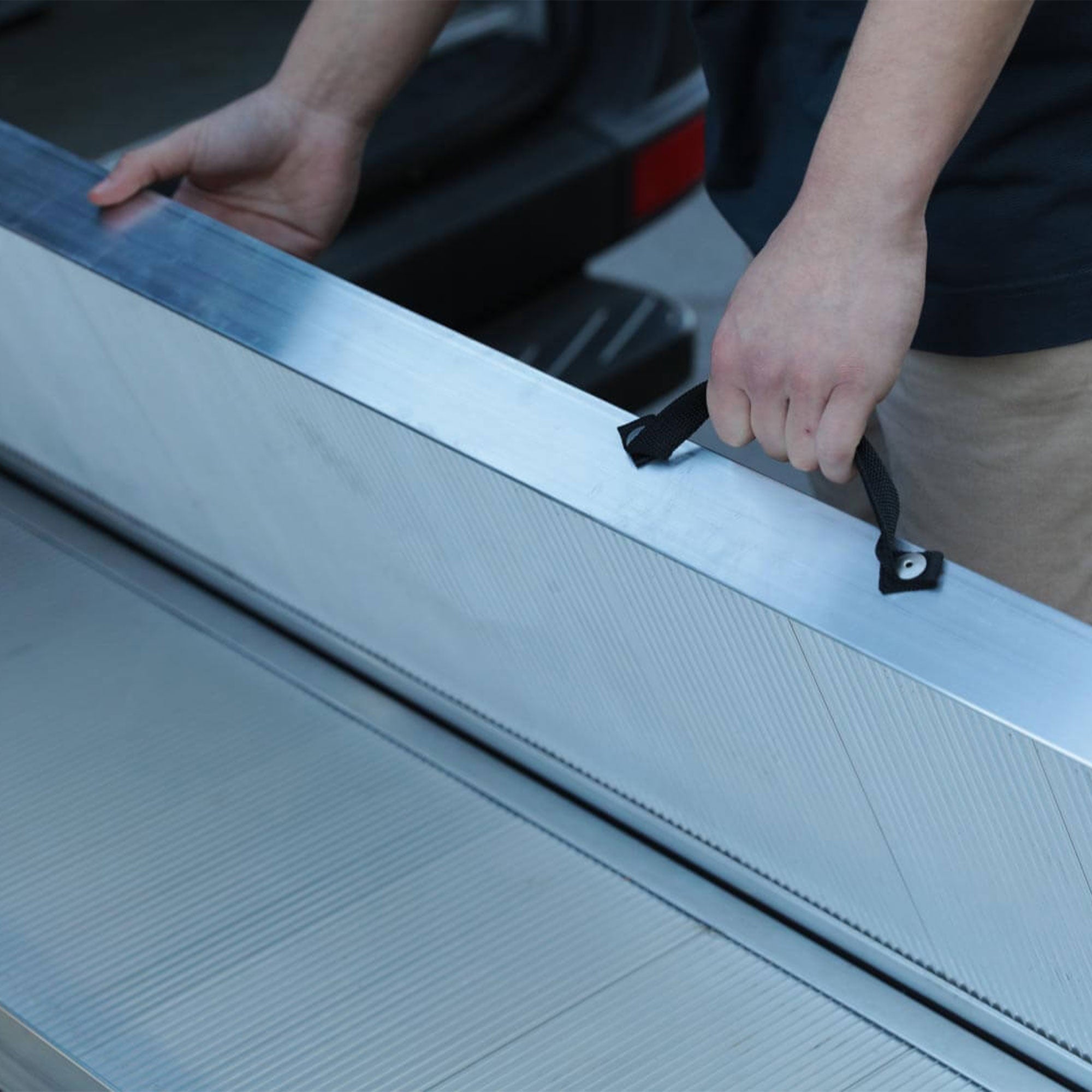 EZ-ACCESS TRAVERSE 6 Foot Aluminum Singlefold Portable Loading Ramp, Silver - VMInnovations