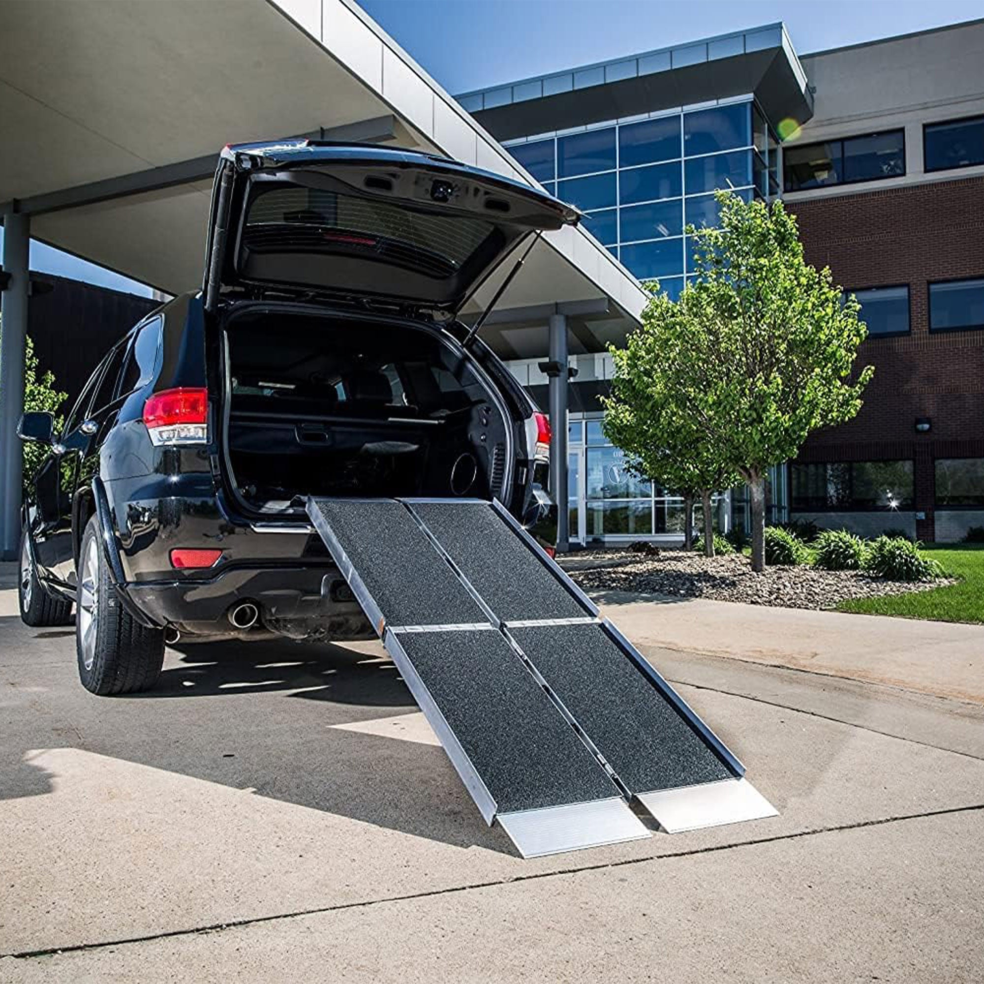 EZ-ACCESS SUITCASE 6 Foot TRIFOLD Portable Ramp with Surface That Resists Slips - VMInnovations