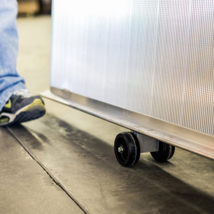 EZ-ACCESS TRAVERSE Aluminum Walk Ramp Wheel Kit with Reinforced Hook, Silver - VMInnovations