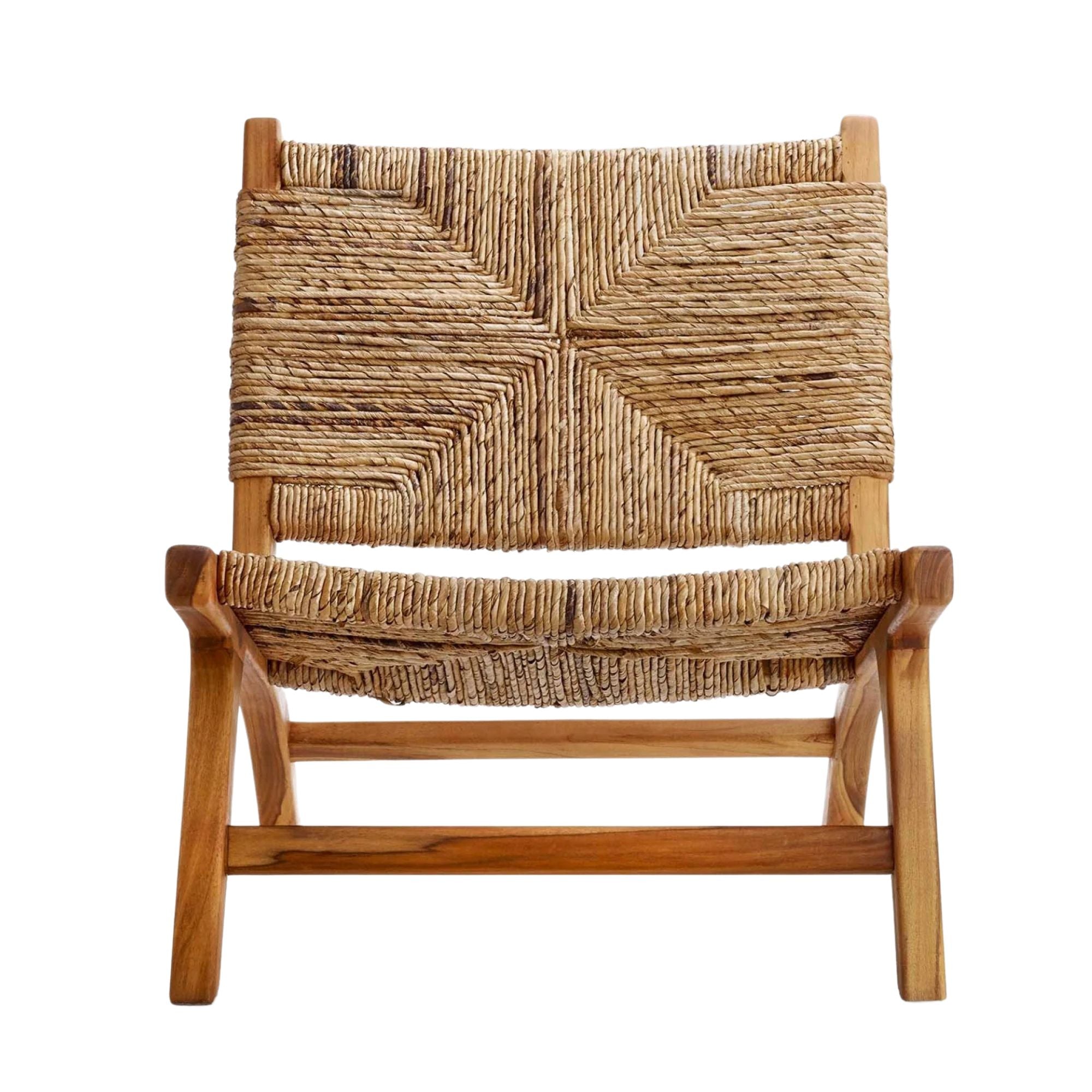 texxture Copenhagen Banana Tree Bark Chair, Wood Legs, Home Furniture, Natural - VMInnovations