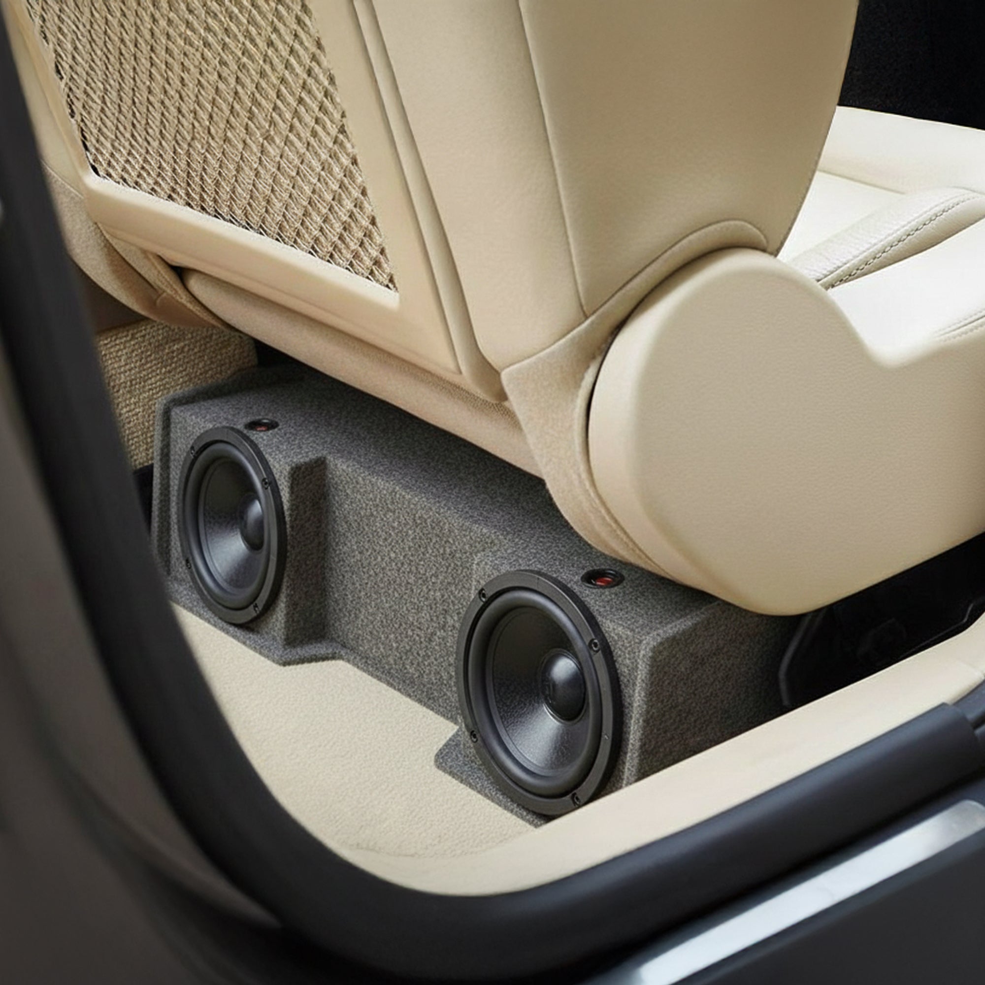 GMC/Chevy '99-Newer Ext. Cab Underseat DUAL 12" Sub Box Enclosure (Open Box) - VMInnovations