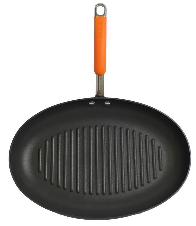 Rachael Ray 80652 15" Oval Anodized Nonstick Grill Pan Skillet - Open Box