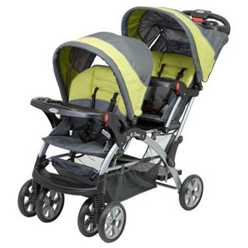 Baby Trend Sit N Stand Inline Double Baby Stroller - Carbon - Lightly Used
