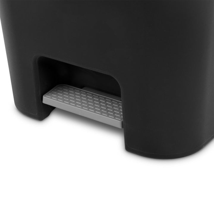 Sterilite 11.9 Gal Rectangle Step On Trash Kitchen Wastebasket, Black (4 Pack) - VMInnovations