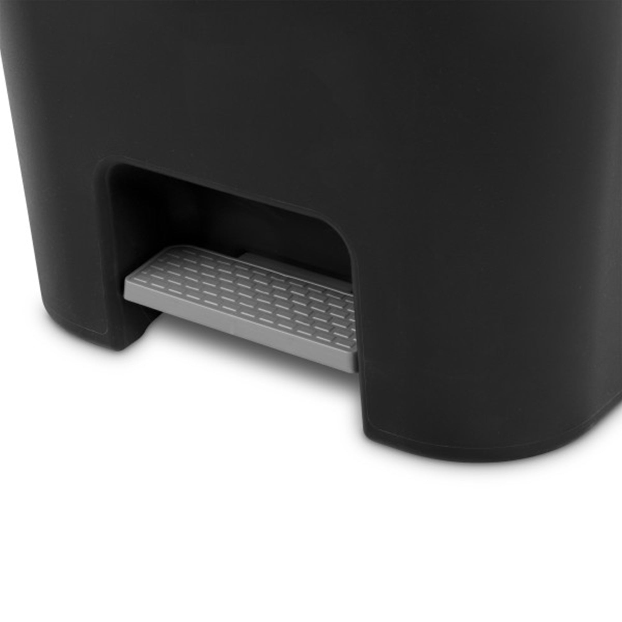 Sterilite 11.9 Gal Rectangle Step On Trash Kitchen Wastebasket, Black (8 Pack)