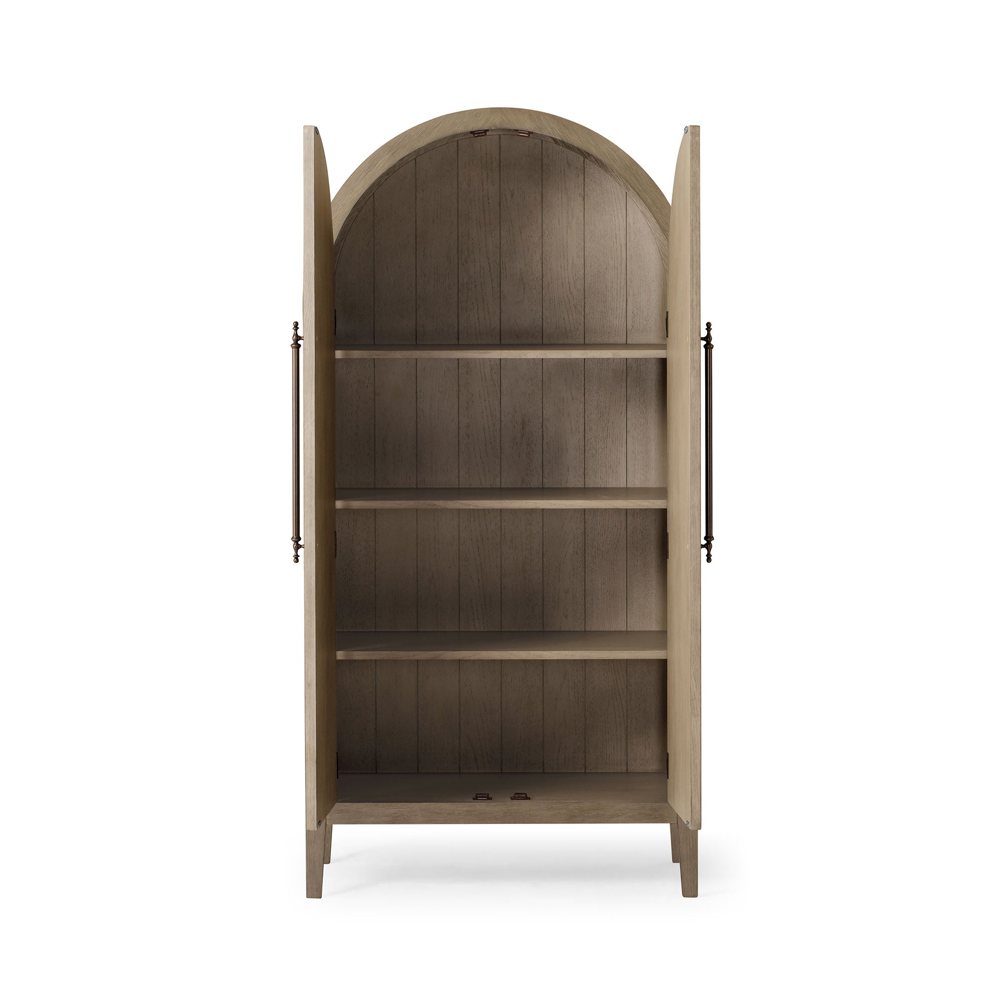 Maven Lane Selene Classical Wooden Cabinet in Antiqued Grey Finish (Open Box) - VMInnovations