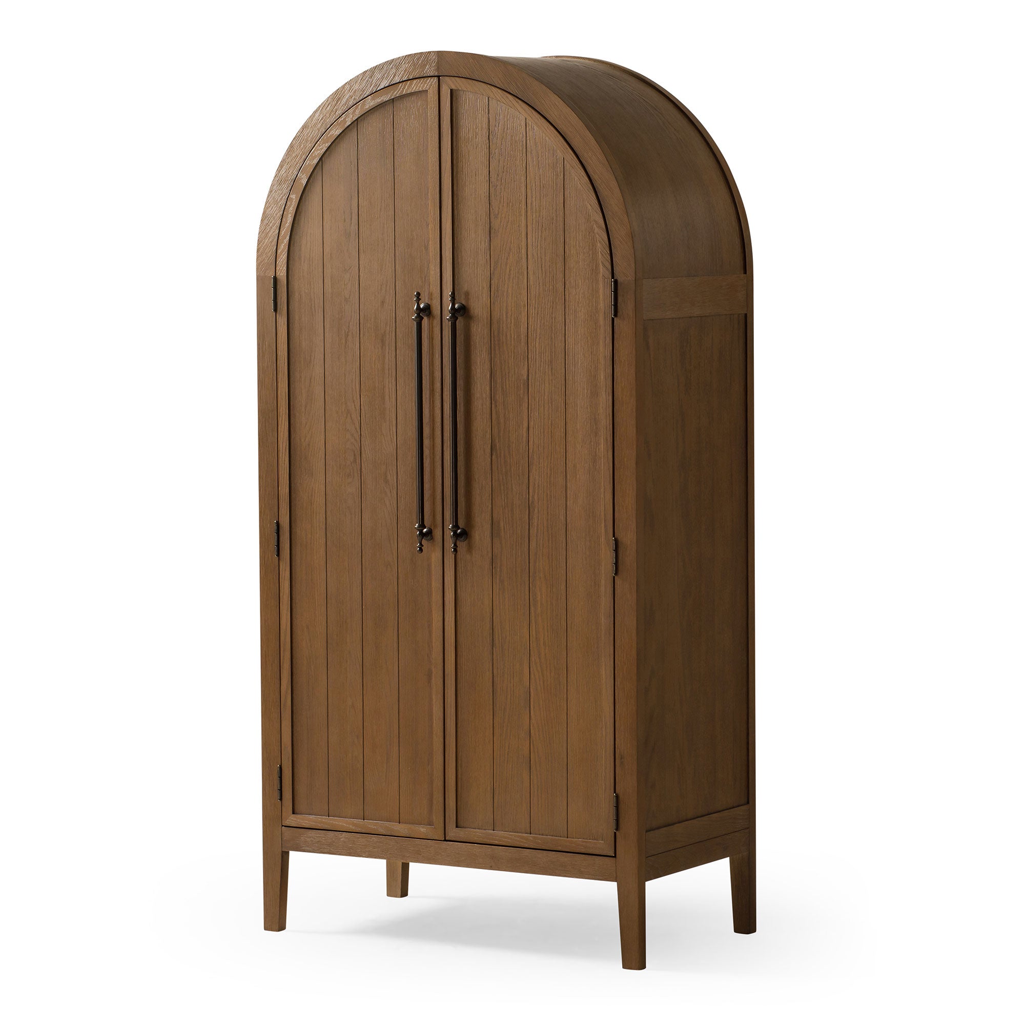 Maven Lane Classical Wooden Cabinet in Antiqued Natural Finish (For Parts) - VMInnovations