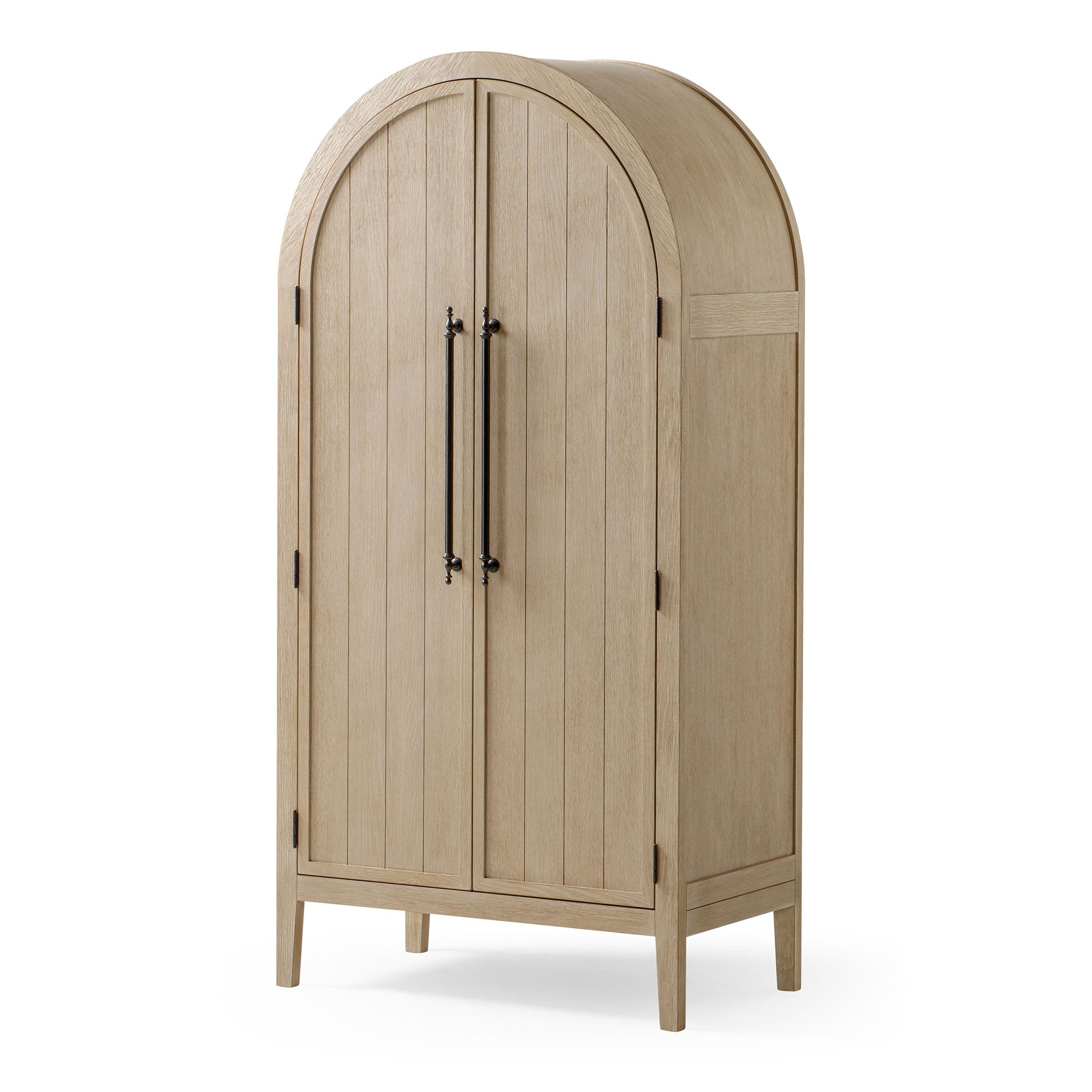 Maven Lane Selene Classical Wooden Cabinet in Antiqued White Finish (For Parts) - VMInnovations