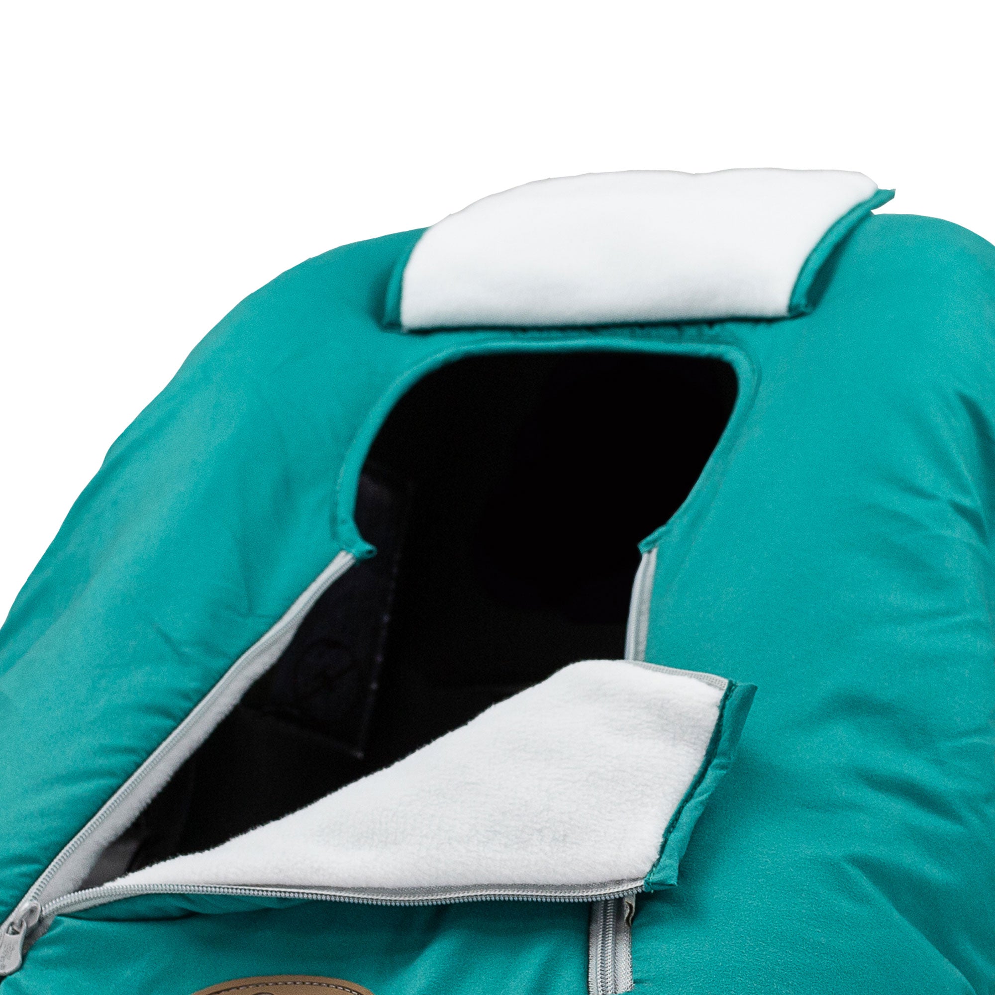 CozyBaby Original Infant Car Seat Cover w/ Dual Zippers & Elastic Edge, Teal - VMInnovations