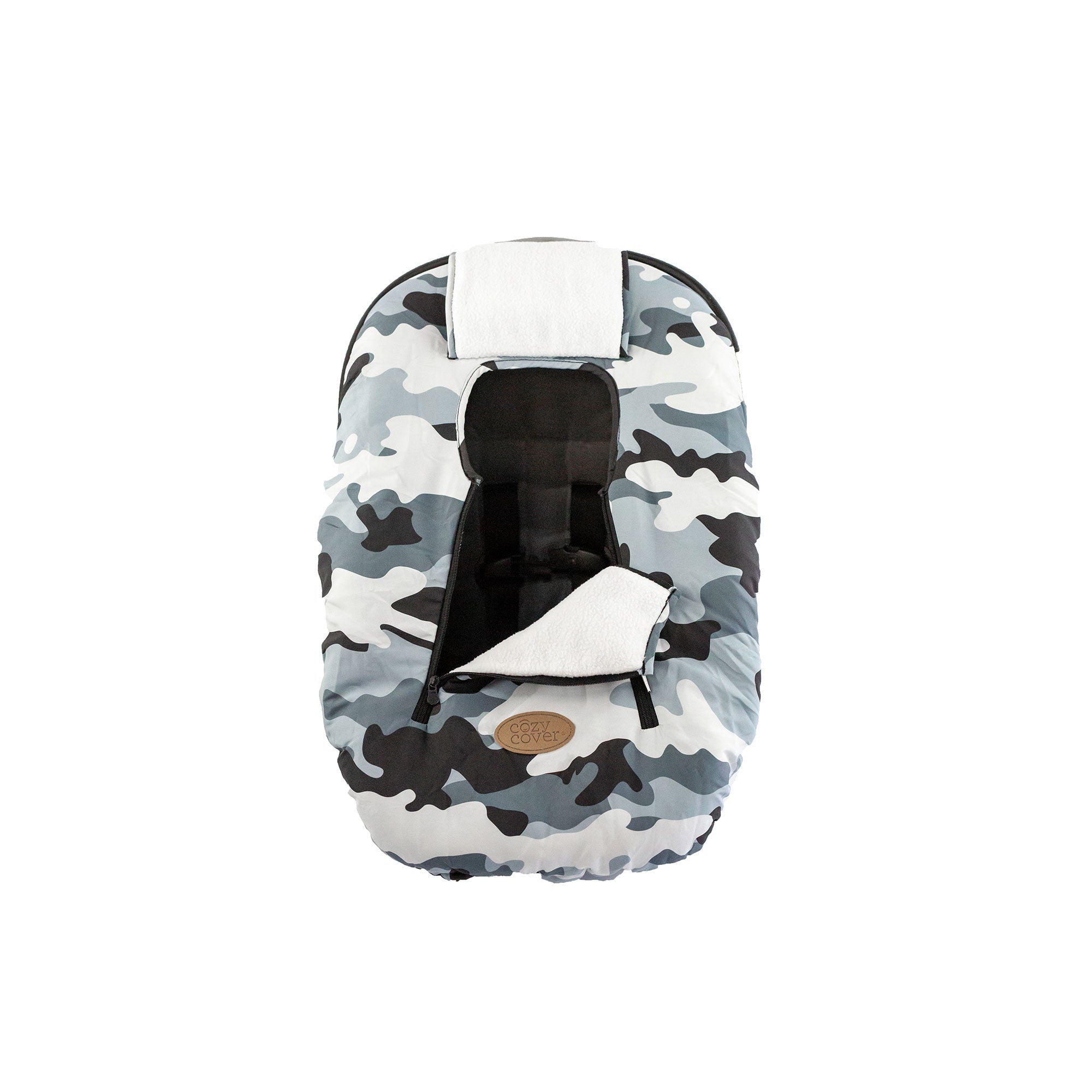CozyBaby Original Infant Car Seat Cover w/ Dual Zippers & Elastic Edge, Camo - VMInnovations