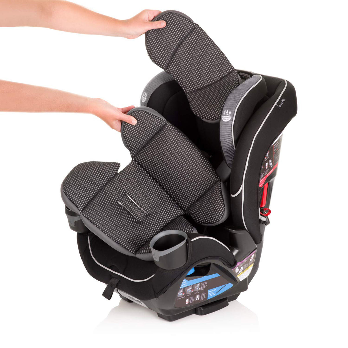 Evenflo EveryFit 39312376 4 in 1 Convertible Car Seat, 10 and Under, Olympus - VMInnovations