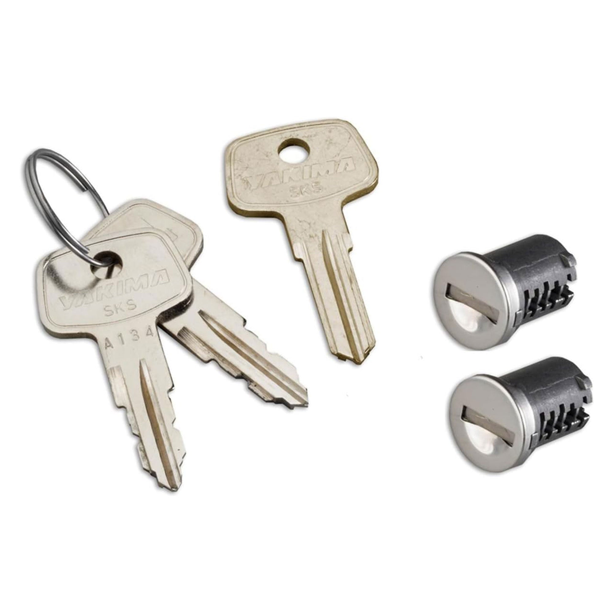 Yakima Car Rack System SKS Lock Cylinder Core Kit with Key (2 Pack) (Open Box) - VMInnovations