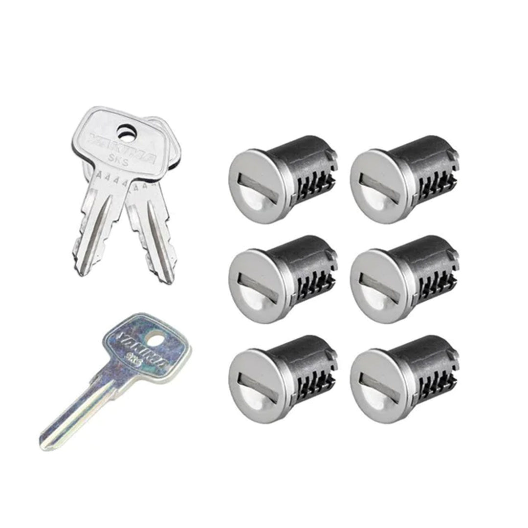 Yakima Car Rack System Component SKS Lock Cylinder Core Kit with Key (6 Pack) - VMInnovations