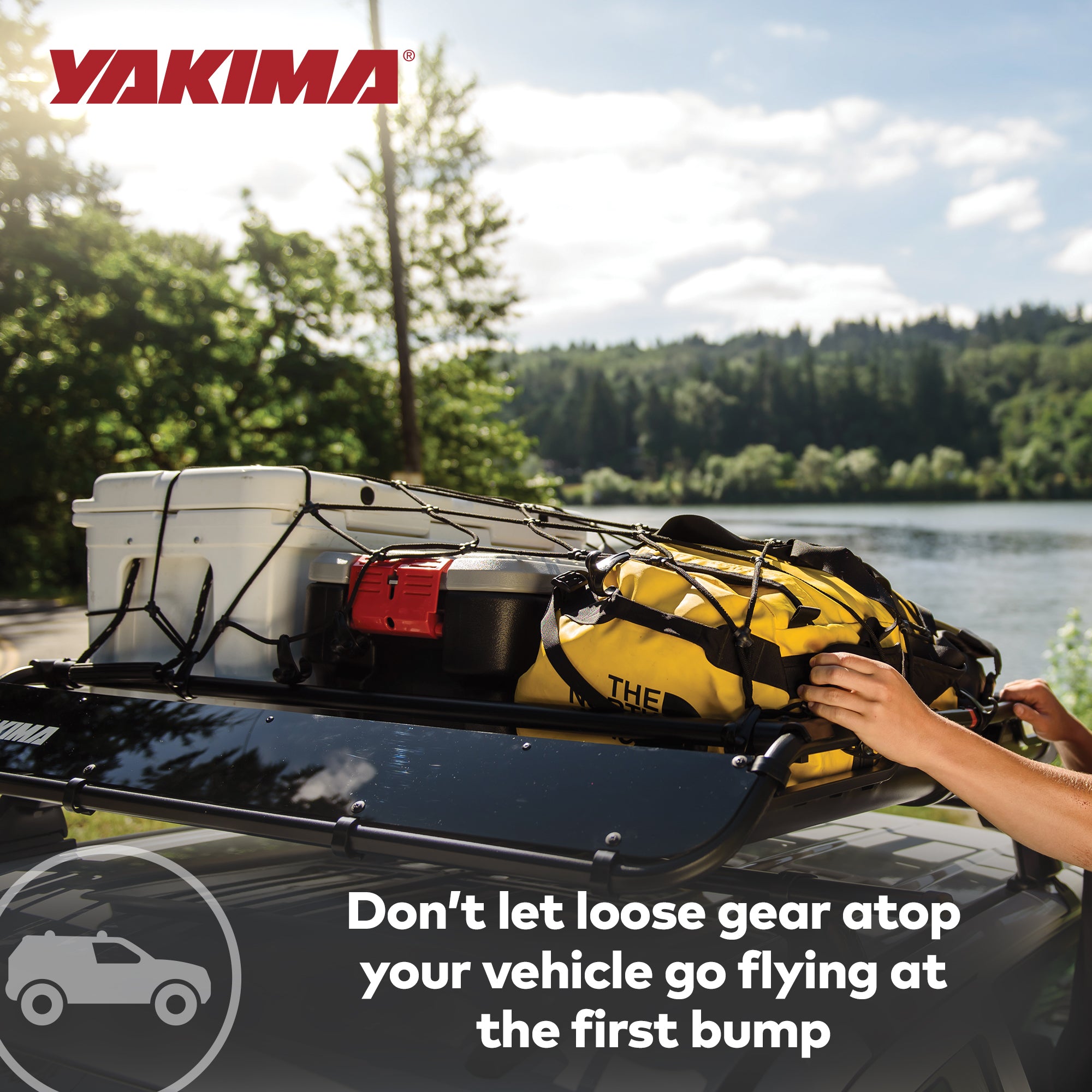 YAKIMA Cargo Roof Basket Stretch Net for LoadWarrior & OffGrid Medium (Open Box)