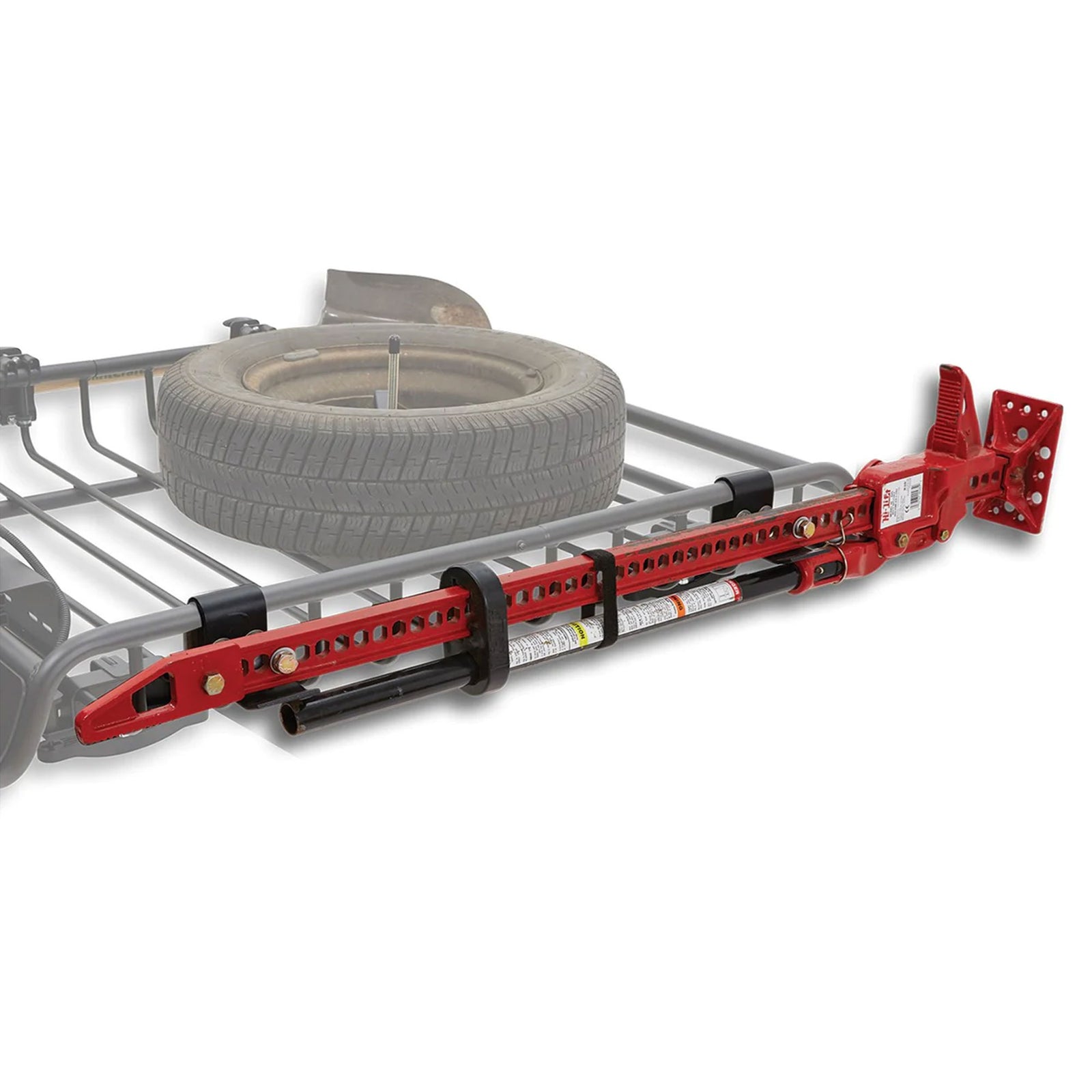 Yakima Hi-Lift Jack Bracket Secures One Hi-Lift Jack For Any Warrior Basket, Red - VMInnovations