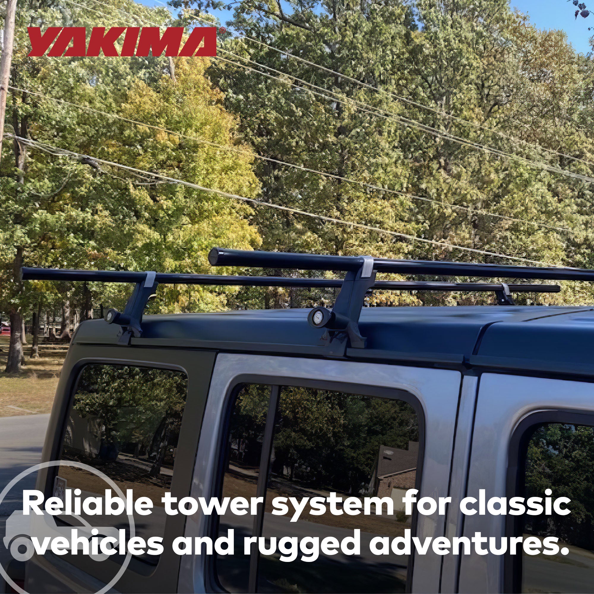 Yakima 1A Raingutter Roof Rack Towers for Vehicles, Compatible w/Yakima Roundbar - VMInnovations