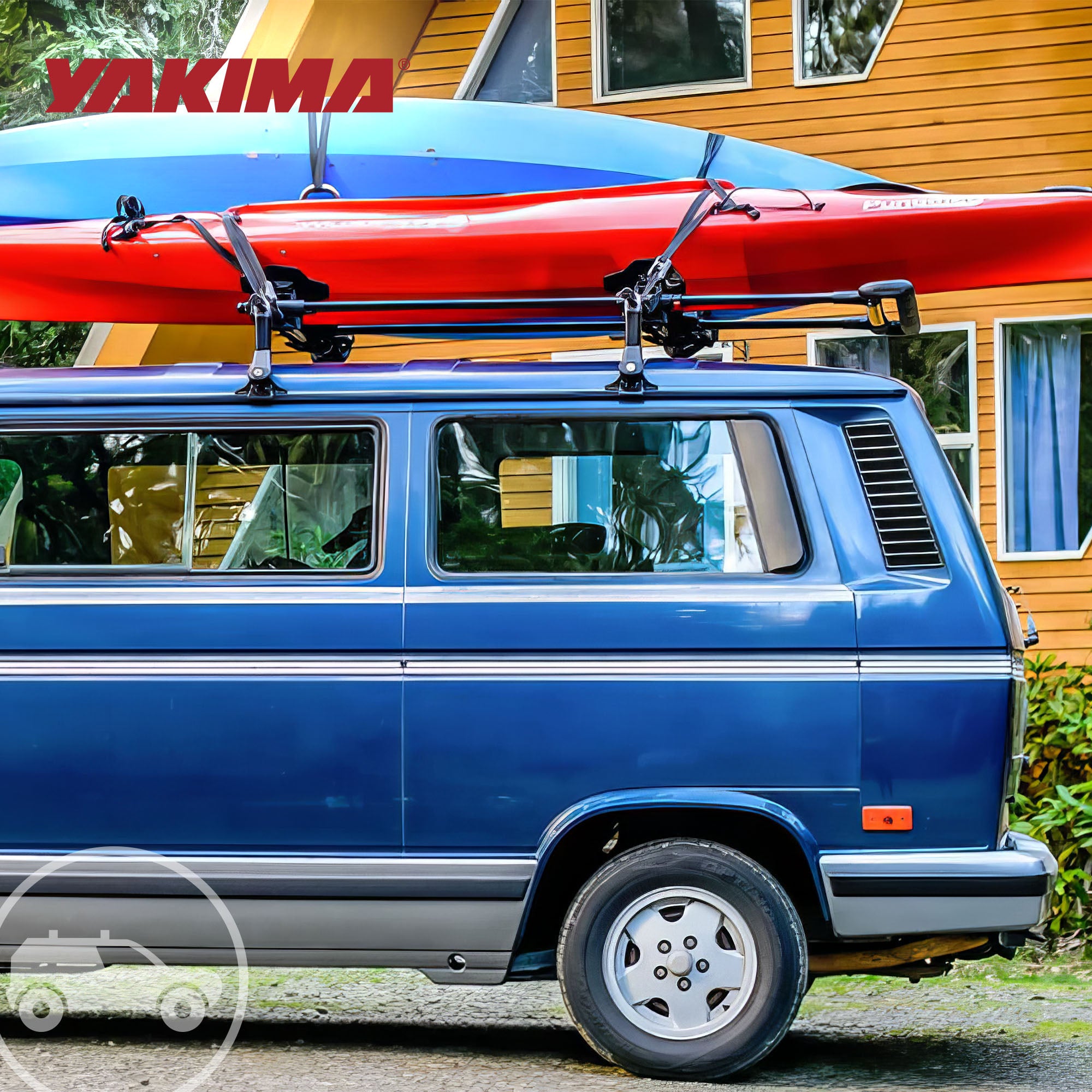 Yakima 1A Raingutter Roof Rack Towers for Vehicles, Compatible w/Yakima Roundbar - VMInnovations