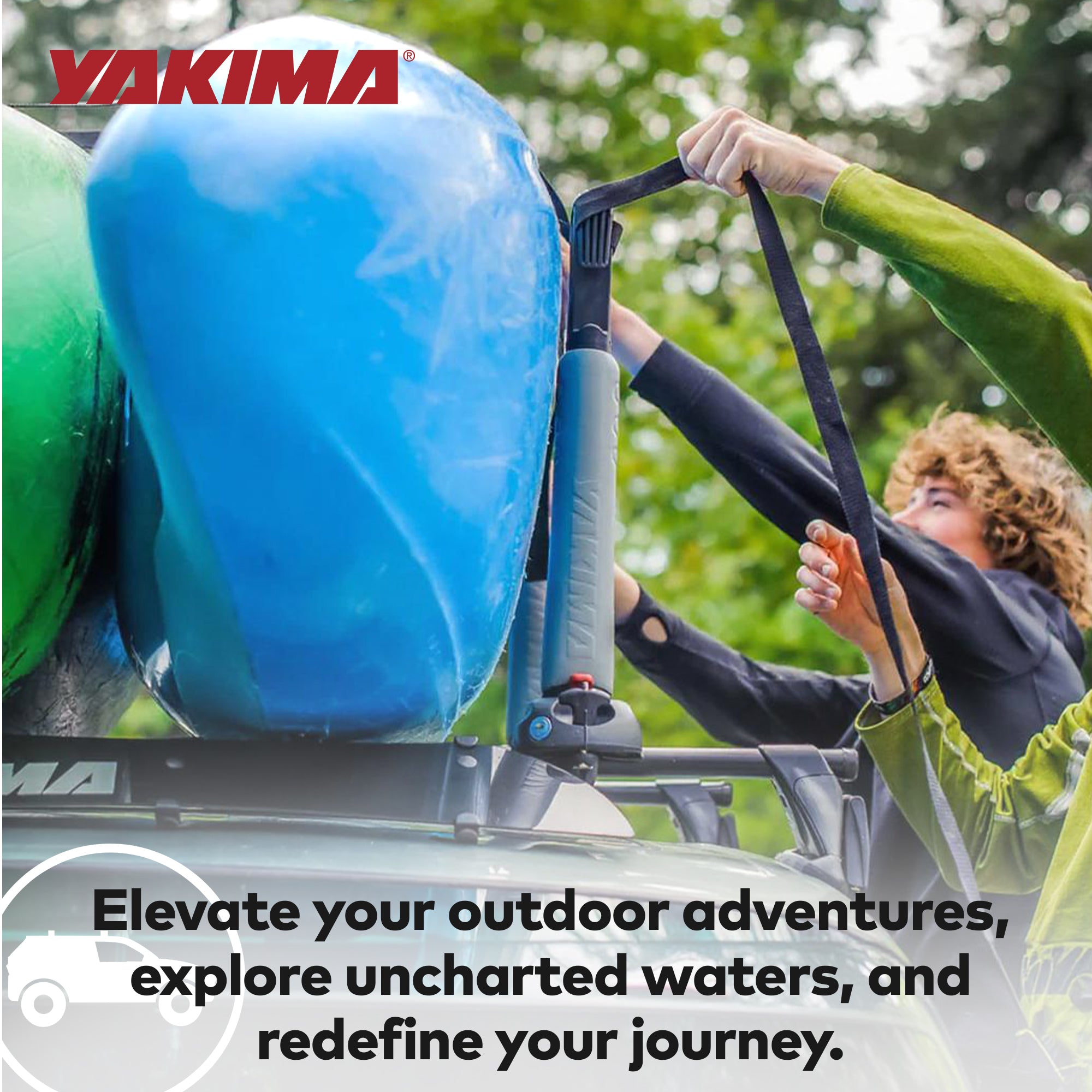 Yakima BigStack Foldable Steel Versatile Kayak Stacker Carries Up to 4 Boats
