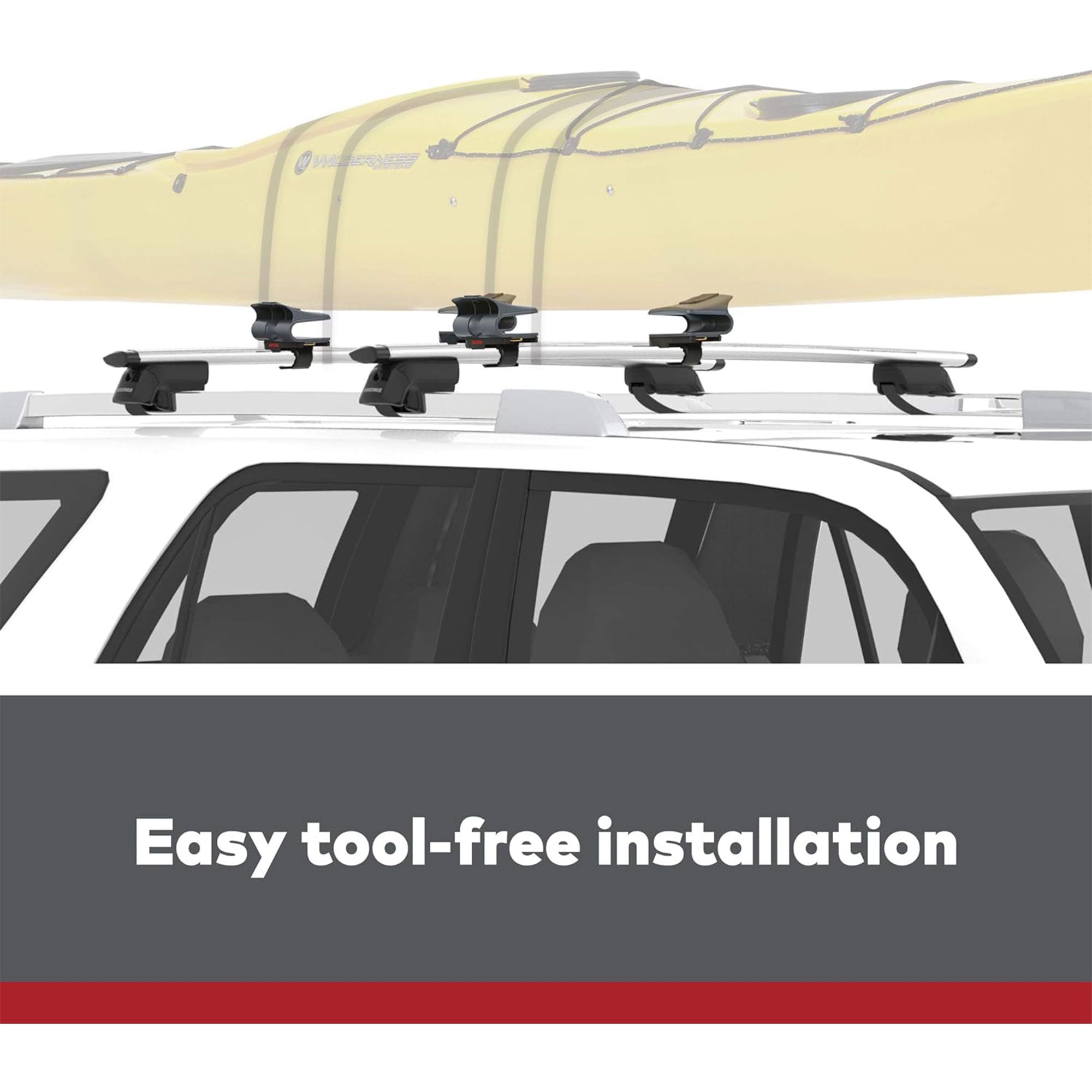 YAKIMA EvenKeel Saddle Style Rooftop Mounted Boat Rack for Vehicles, Set of 4 - VMInnovations