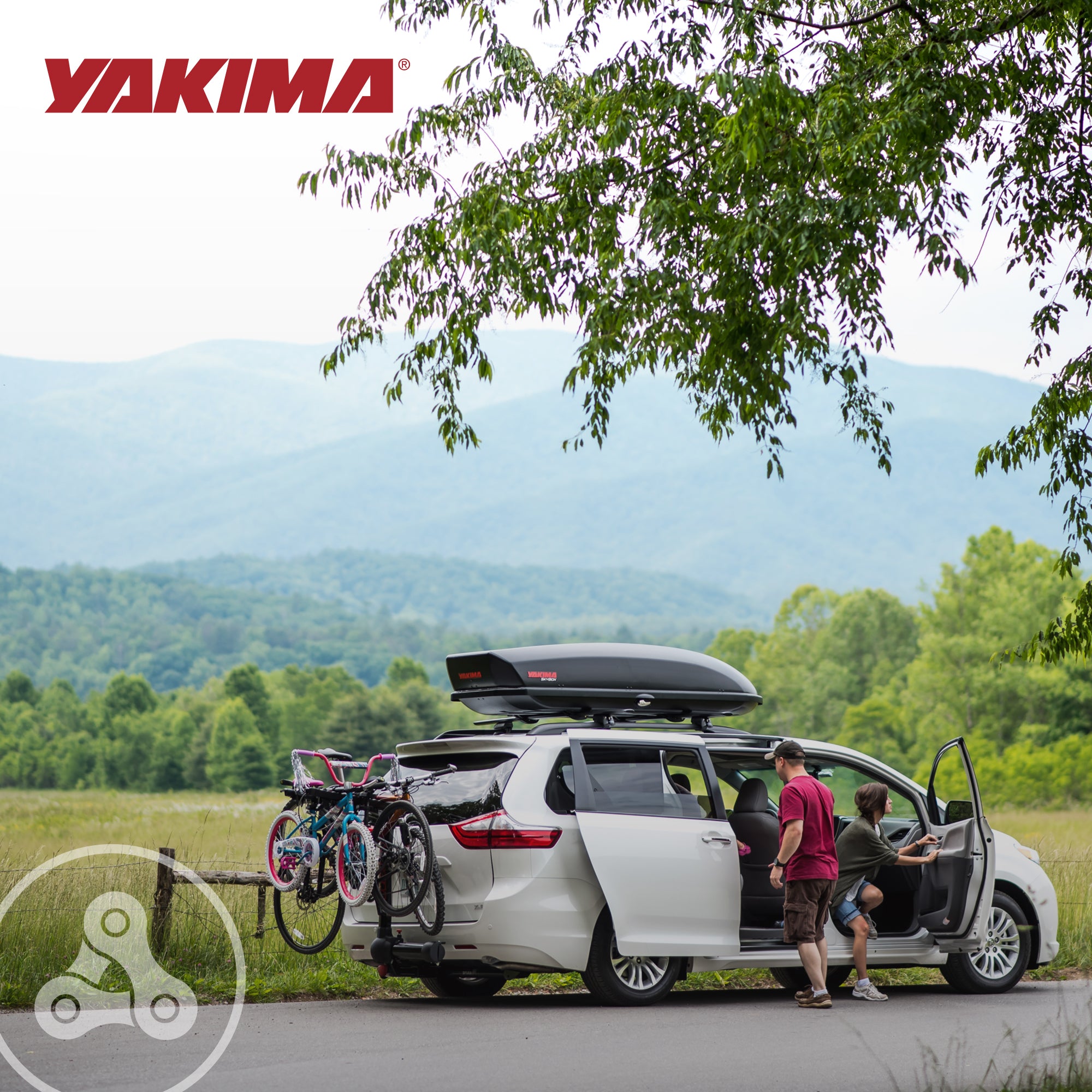 Yakima FullSwing Premium 4 Bike 150lb Capacity Swing Away Hitch Rack(For Parts)