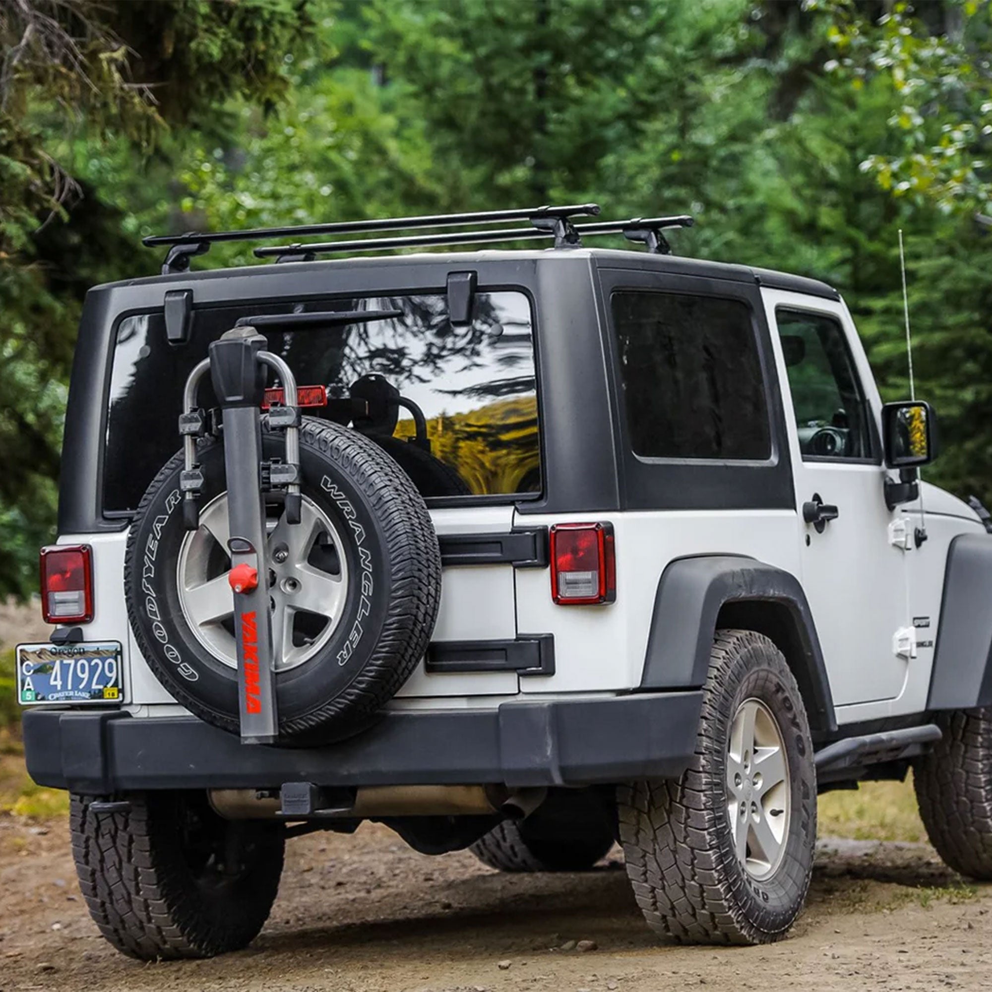Yakima Vehicle Rear Spare Tire Mounted 2 Bike Bicycle Rack, Gray/Black (Used) - VMInnovations