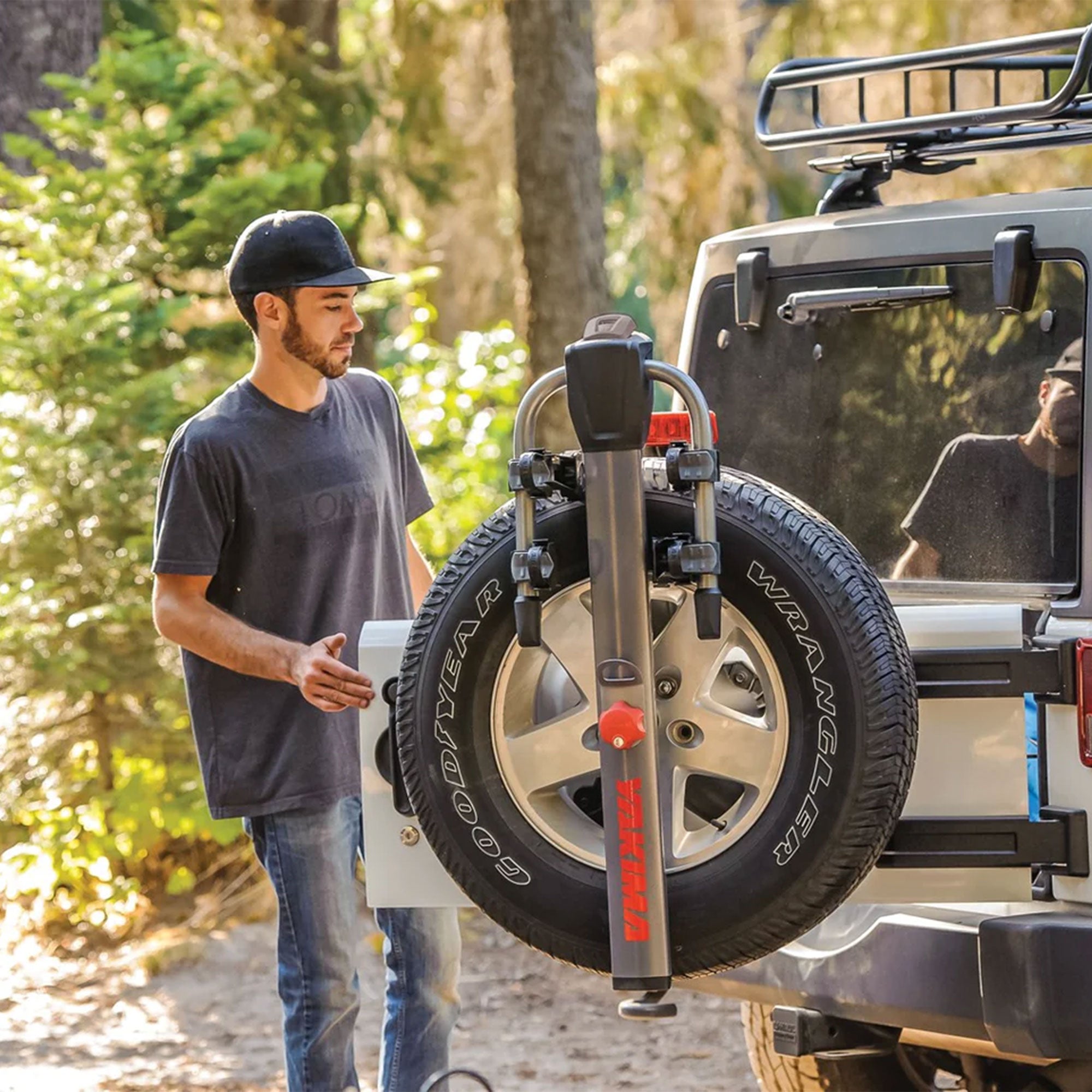 Yakima Vehicle Rear Spare Tire Mounted 2 Bike Bicycle Rack, Gray/Black (Used) - VMInnovations