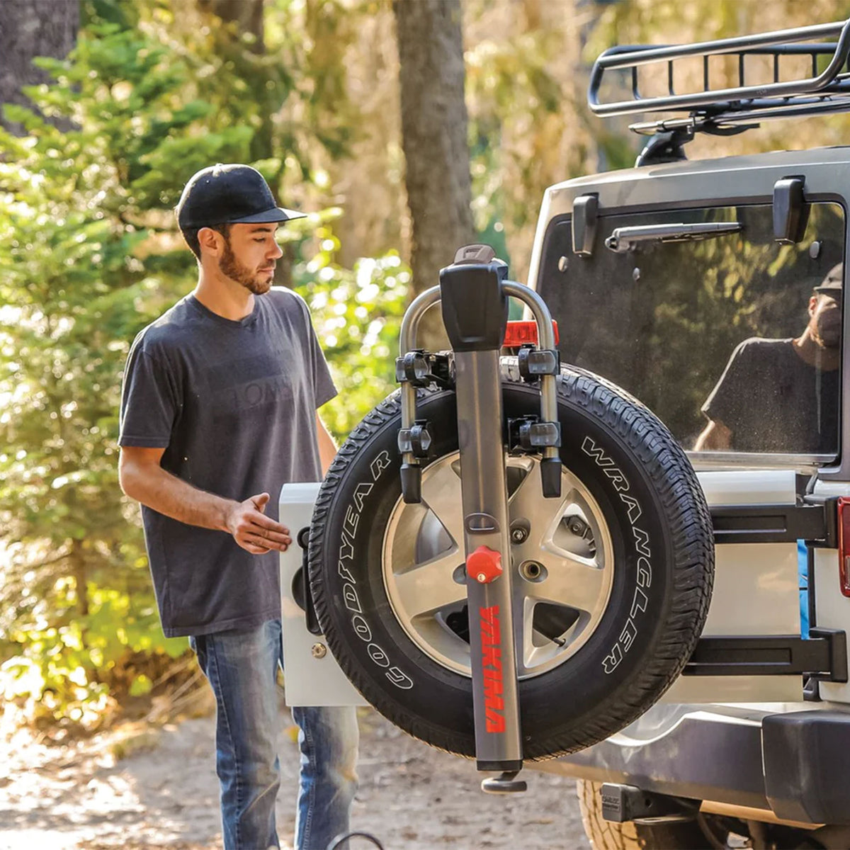 Yakima Vehicle Rear Spare Tire Mounted 2 Bike Bicycle Rack, Gray/Black (Used) - VMInnovations