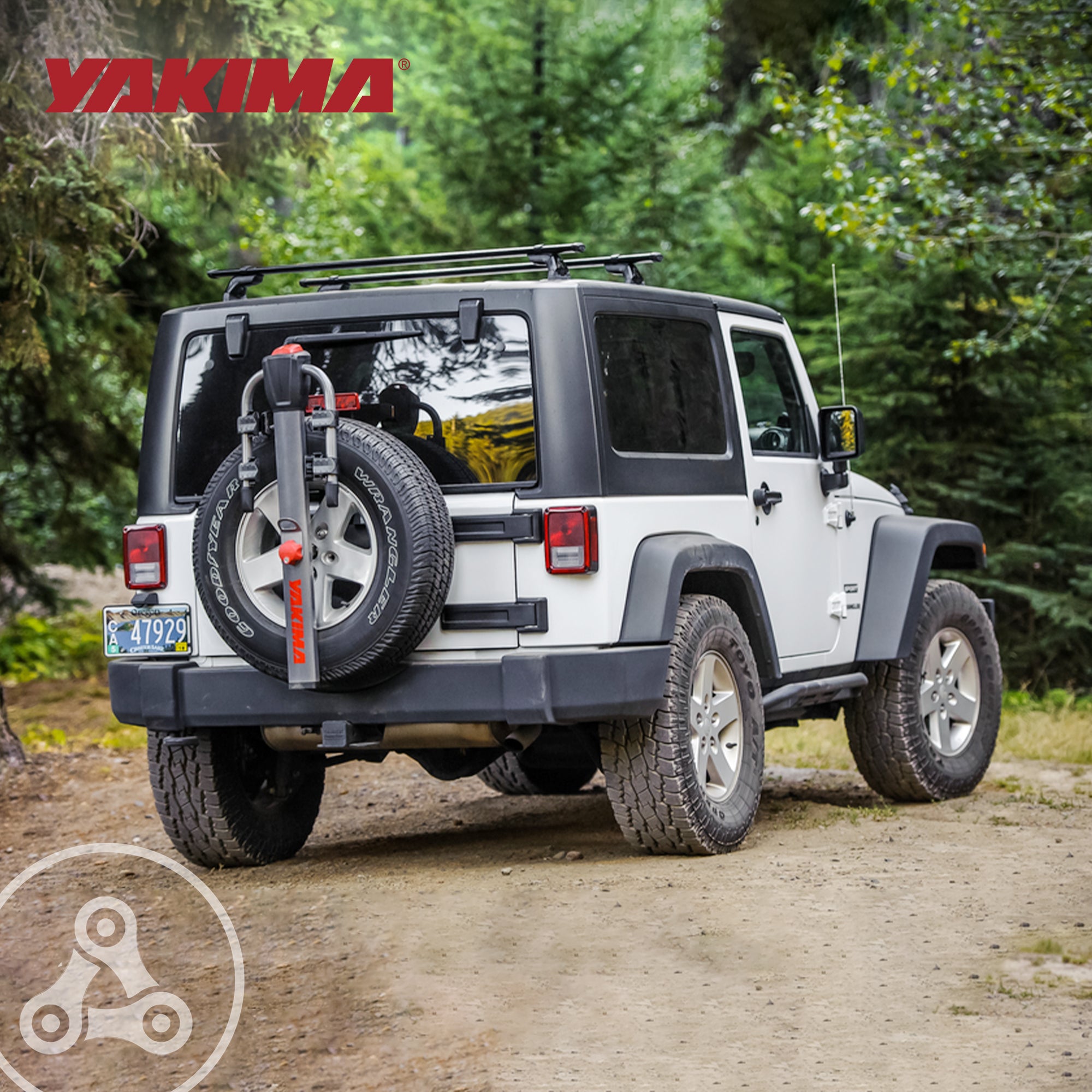 Yakima Rear Spare Tire Mounted 2 Bike Bicycle Rack, Gray/Black (For Parts) - VMInnovations
