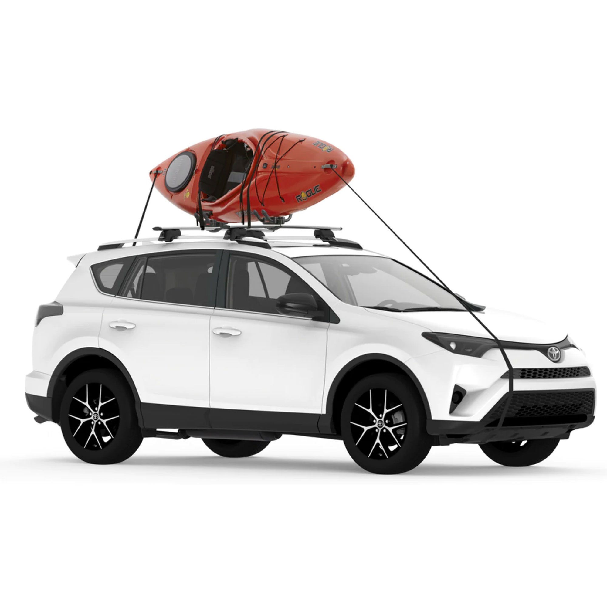 YAKIMA JayHook J-Cradle Rooftop 1 Kayak Mount, Rack w/Padding & Tie Downs (Used) - VMInnovations