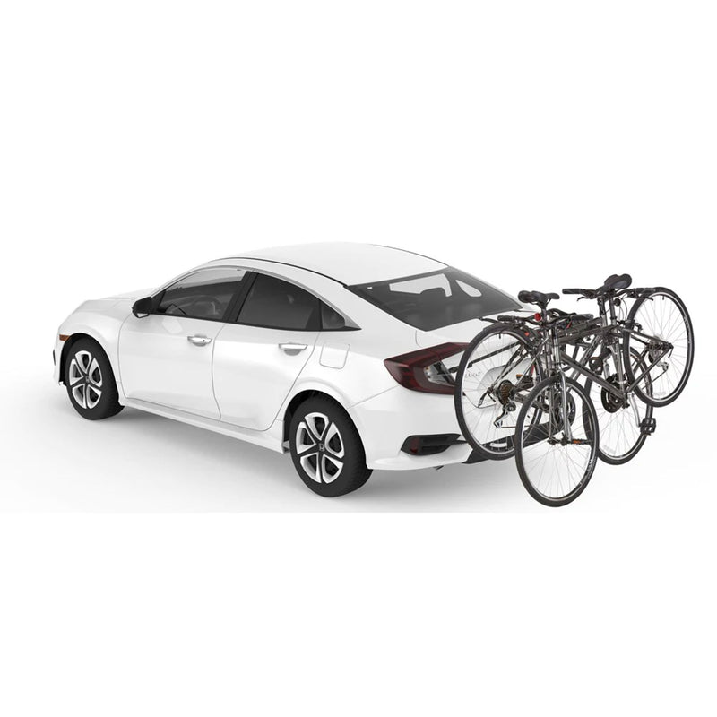 Yakima HangOut Car Trunk Compact Foldable 2 Bicycle Mount Rack Carrier, Black