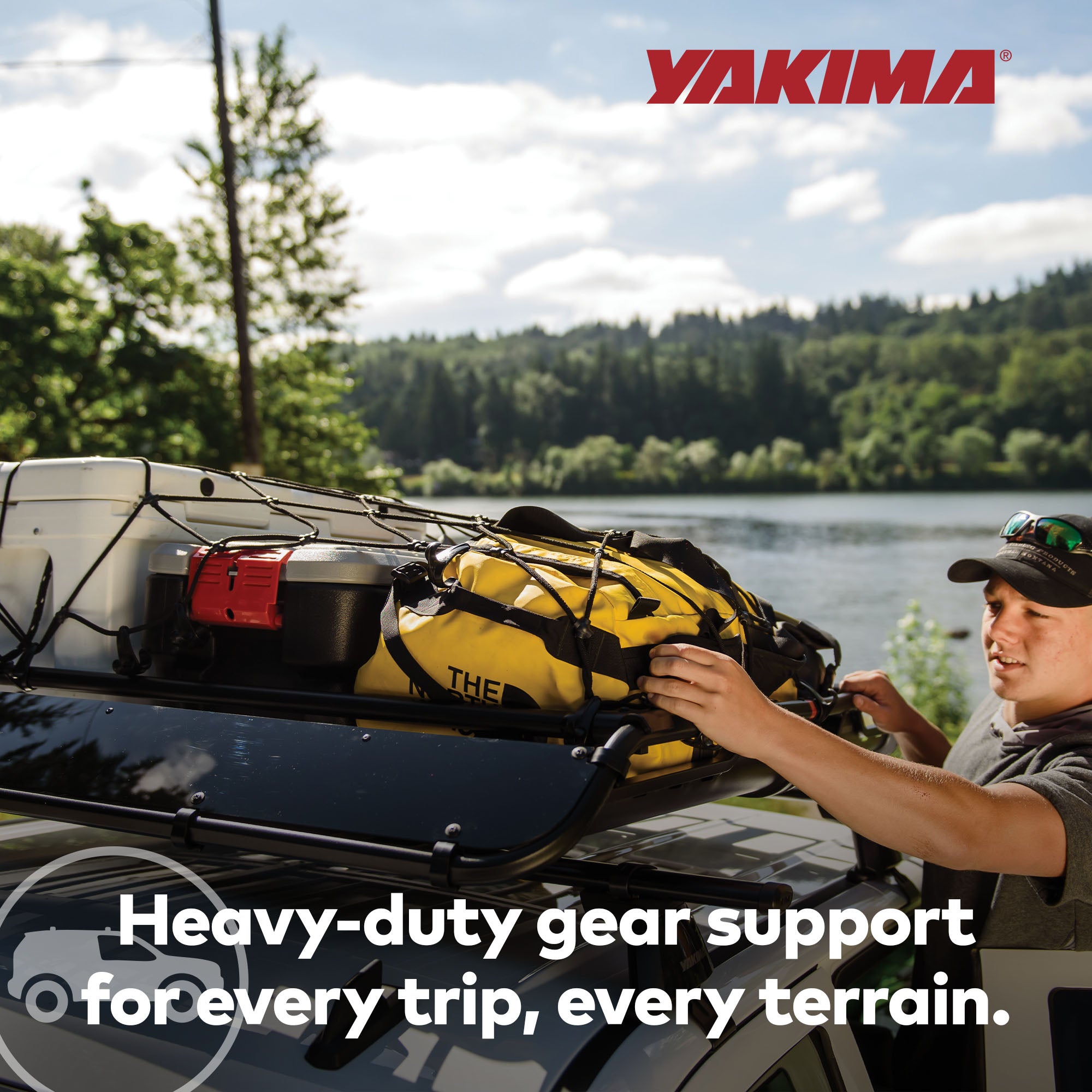 Yakima Large Cargo Basket Roof Rack, Compatible w/StreamLine Crossbars (Used) - VMInnovations