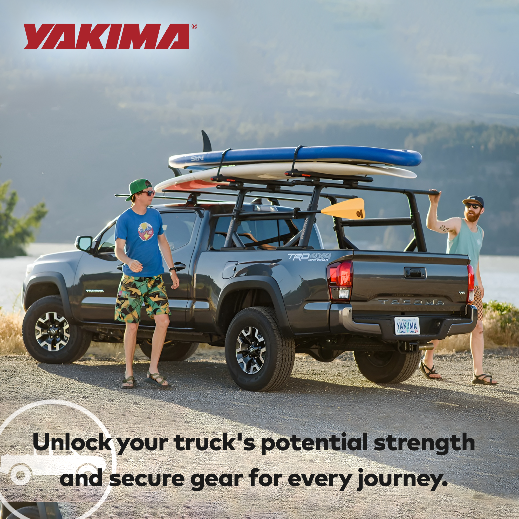 YAKIMA Bed Track Adapter Kit 1 for Toyota and Nissan Truck Bed Rack Systems - VMInnovations