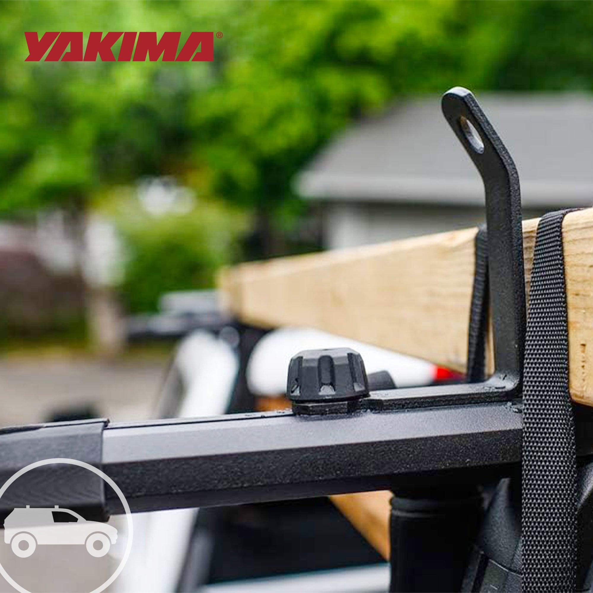 Yakima LoadStop Steel T-Slot Mounted Load Stops Accessory for Yakima Crossbars - VMInnovations