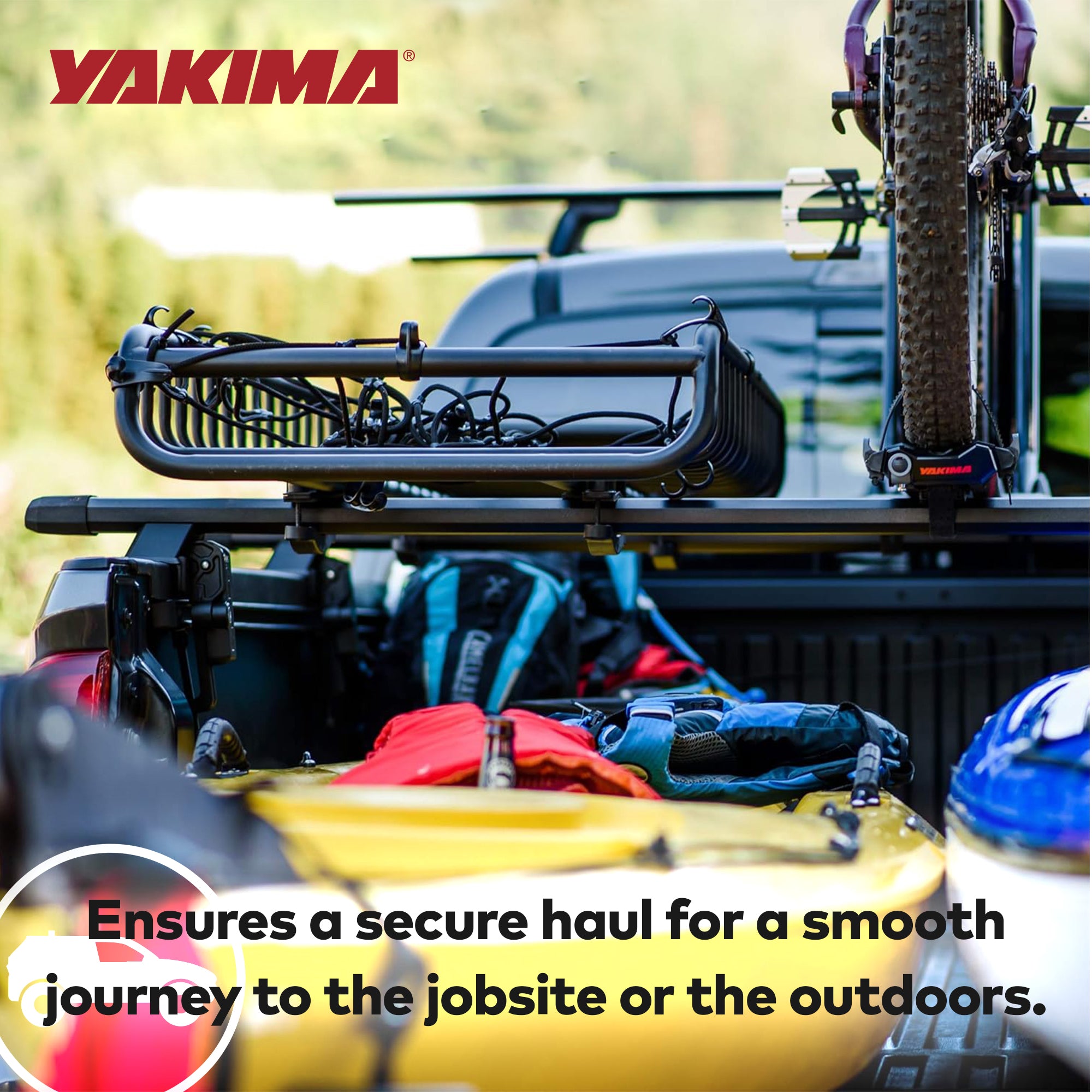 YAKIMA HD Low Profile Truck Bed Rack Towers for HD Bar Crossbar, Black (Used) - VMInnovations