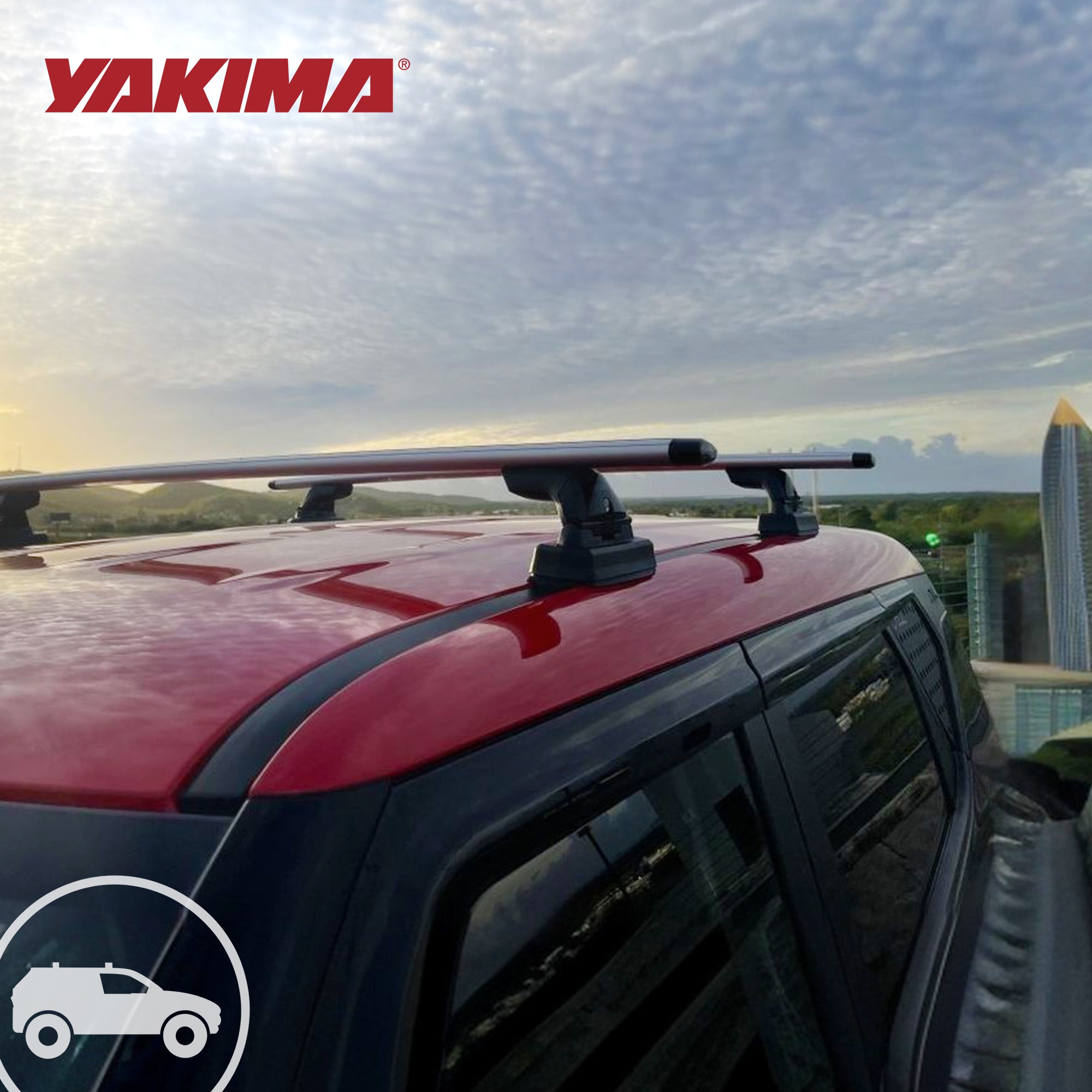 YAKIMA Landing Pad 21 Fixed Point Gear Mount Base Kit for Vehicle Roof Ditch - VMInnovations