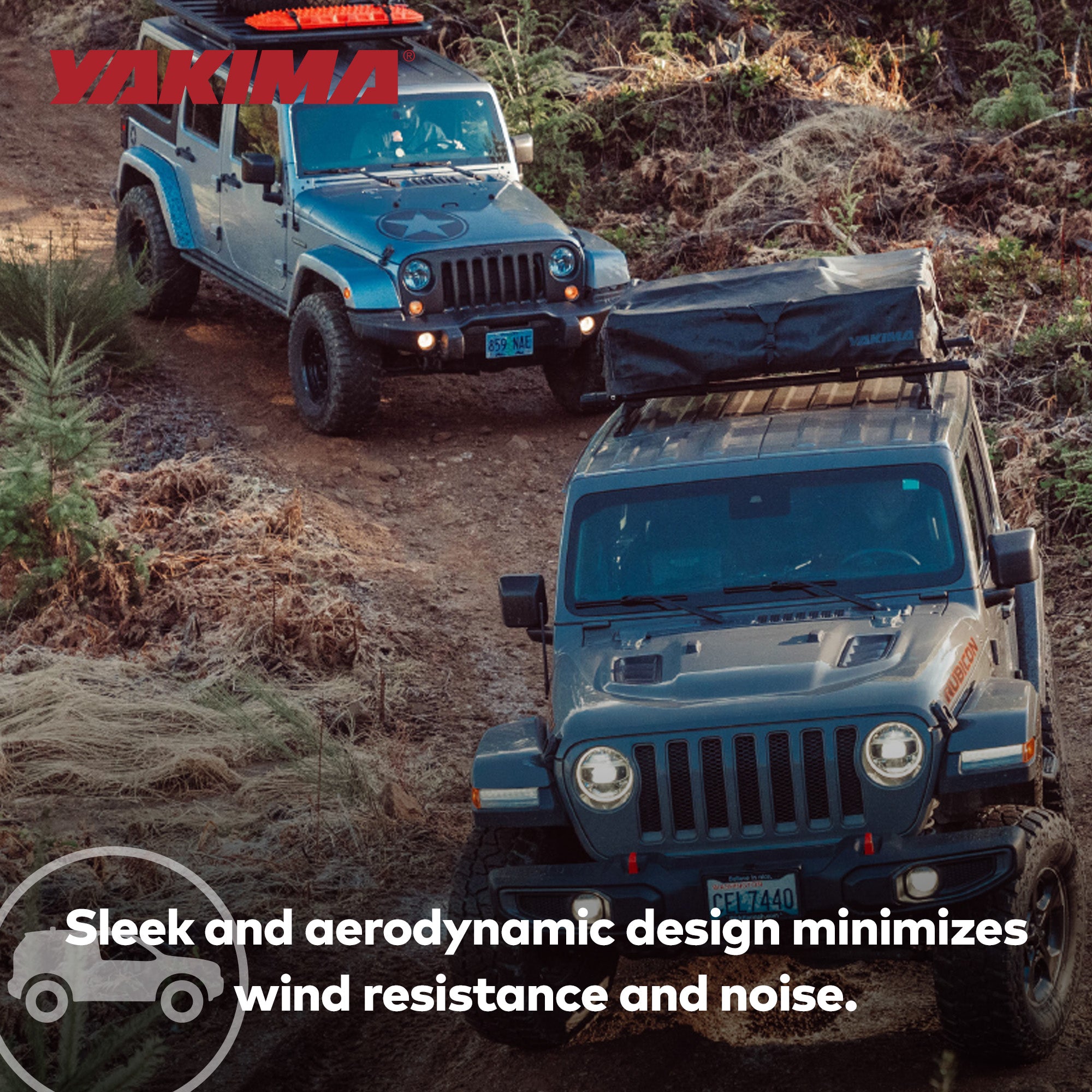 Yakima 76 by 65 Inch LockNLoad Perimeter Raised Rail Kit for Roof Rack, 4 Rails