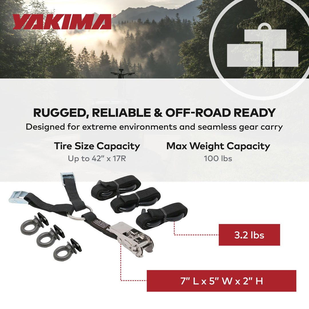 Yakima LockNLoad Wheel Restraint Spare Wheel Holder Kit for Roof Rack System - VMInnovations