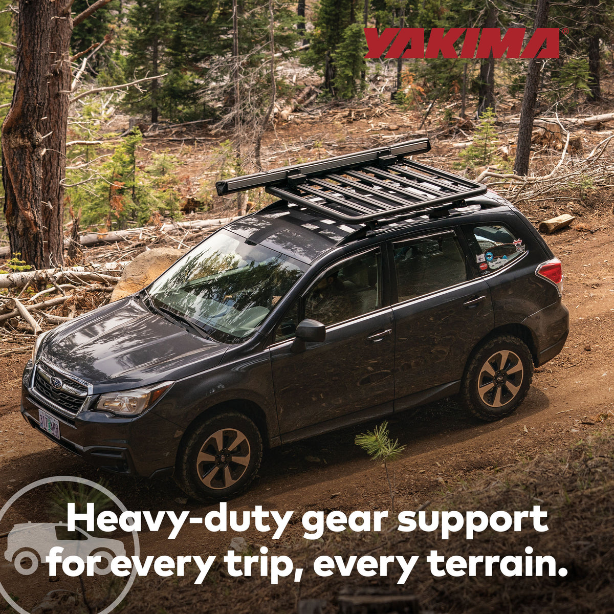YAKIMA 84 by 54" LockNLoad 3 Bar System Heavy Duty Roof Rack Platform(Open Box) - VMInnovations