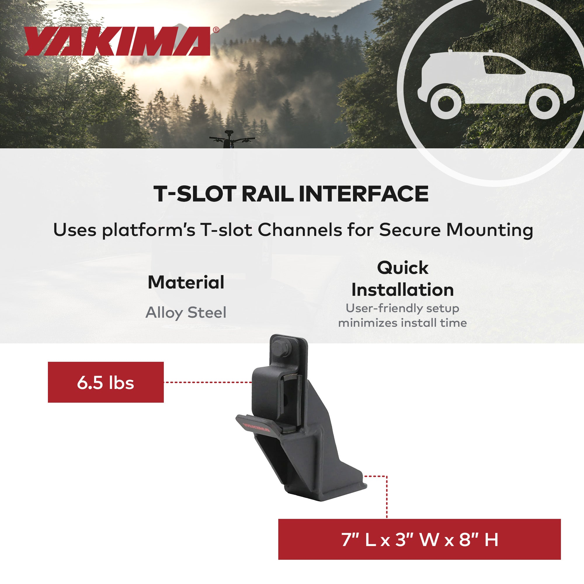 YAKIMA High Lift Jack Holder LockNLoad Roof Rack Accessories, Black (Open Box) - VMInnovations