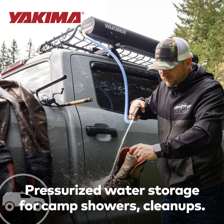 YAKIMA RoadShower Small 4 Gal Portable Aluminum Pressurized Water Storage, Black - VMInnovations