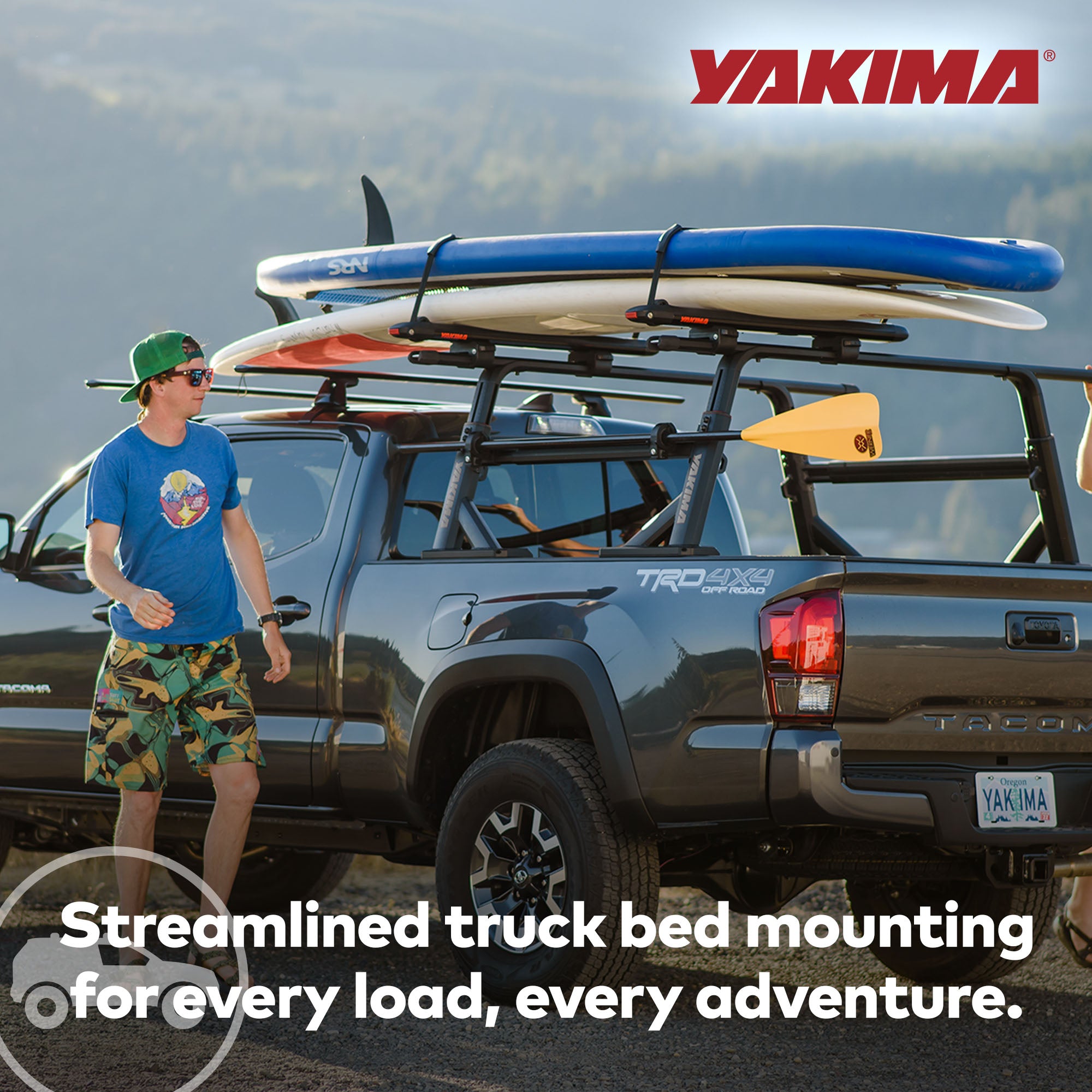 YAKIMA Truck Bed Track HD Kit for OverHaul HD & OutPost HD (2pc),Black(Open Box) - VMInnovations