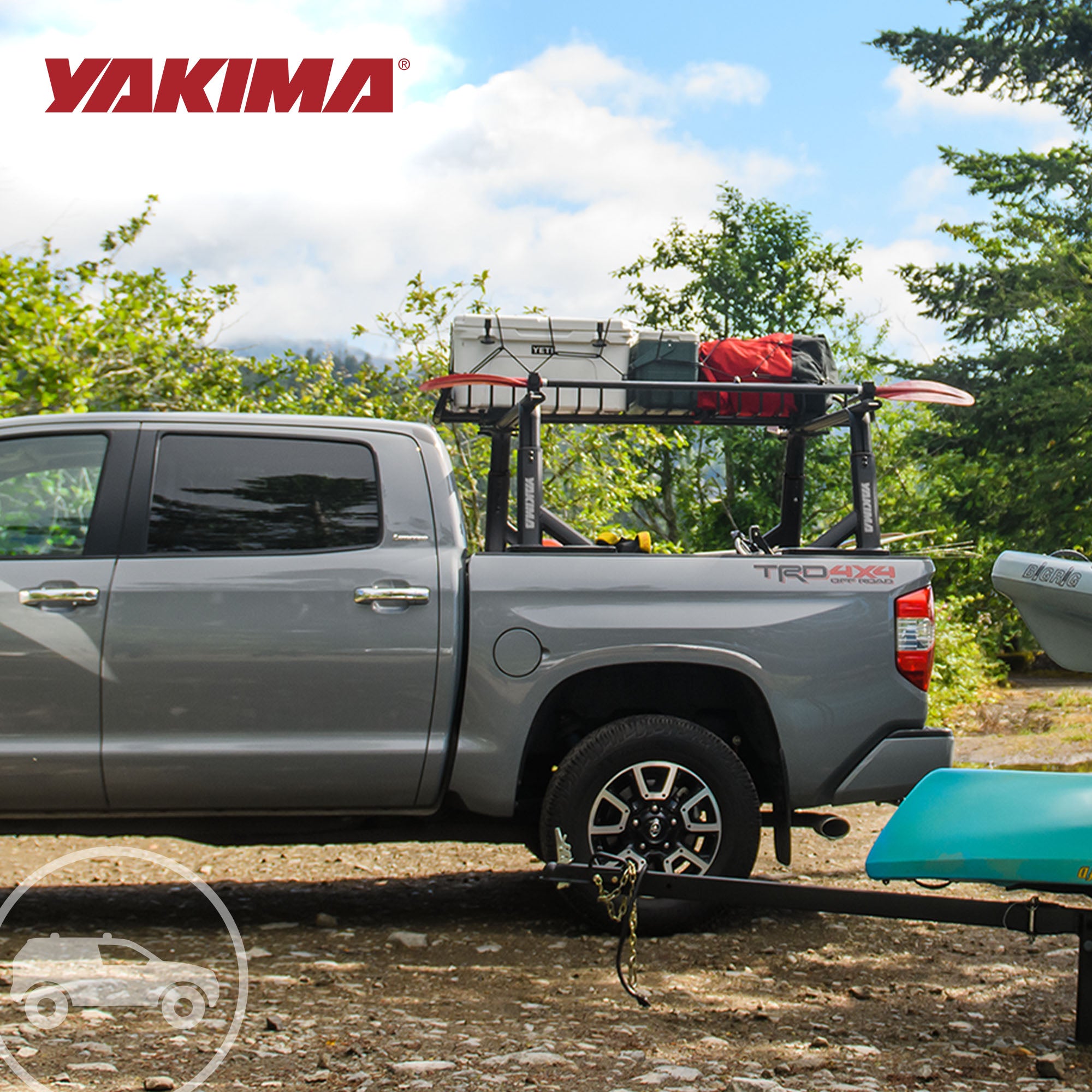 YAKIMA Truck Bed Track HD Kit for OverHaul HD & OutPost HD (2pc),Black(Open Box) - VMInnovations
