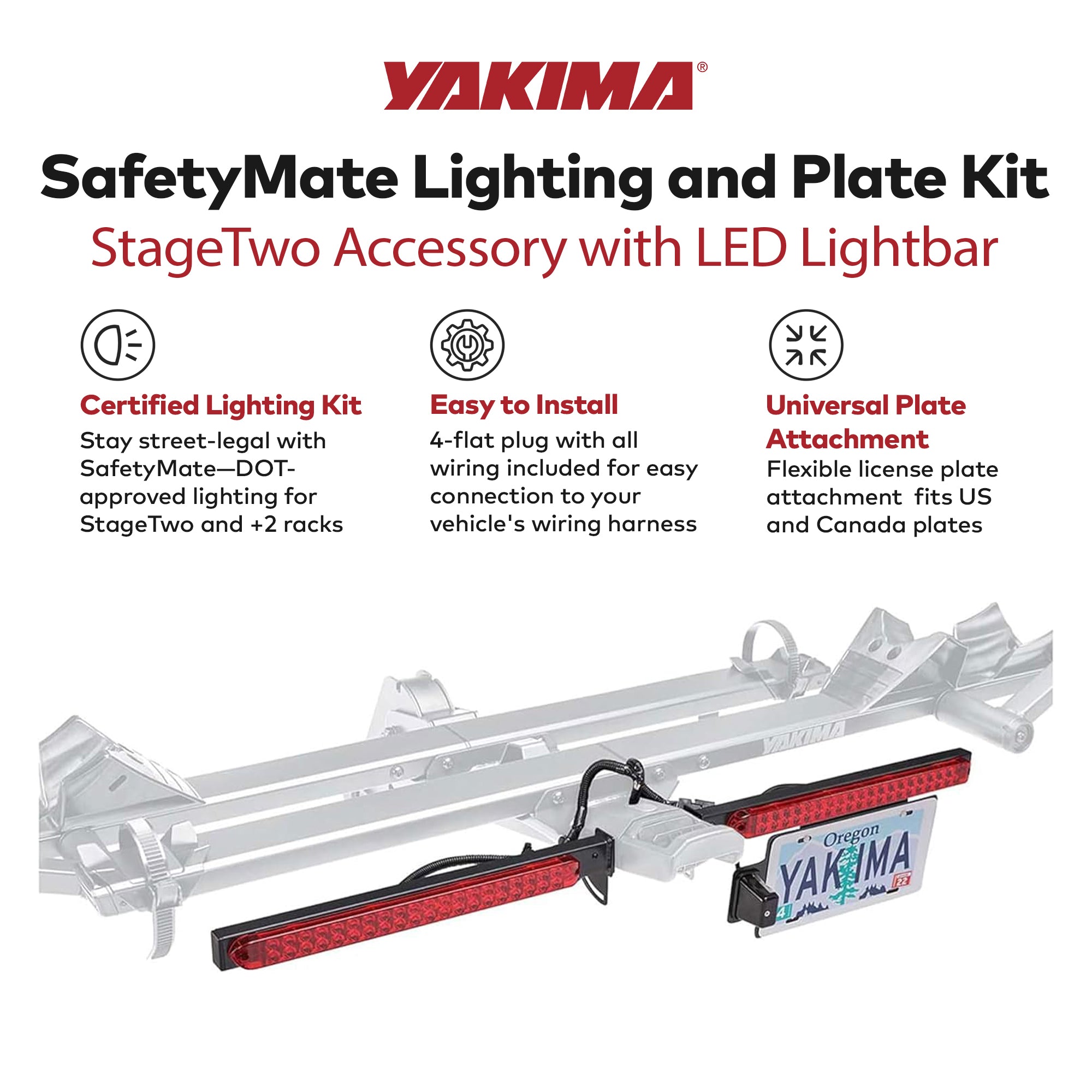Yakima SafetyMate Lighting and Plate Kit StageTwo Accessory (For Parts) - VMInnovations