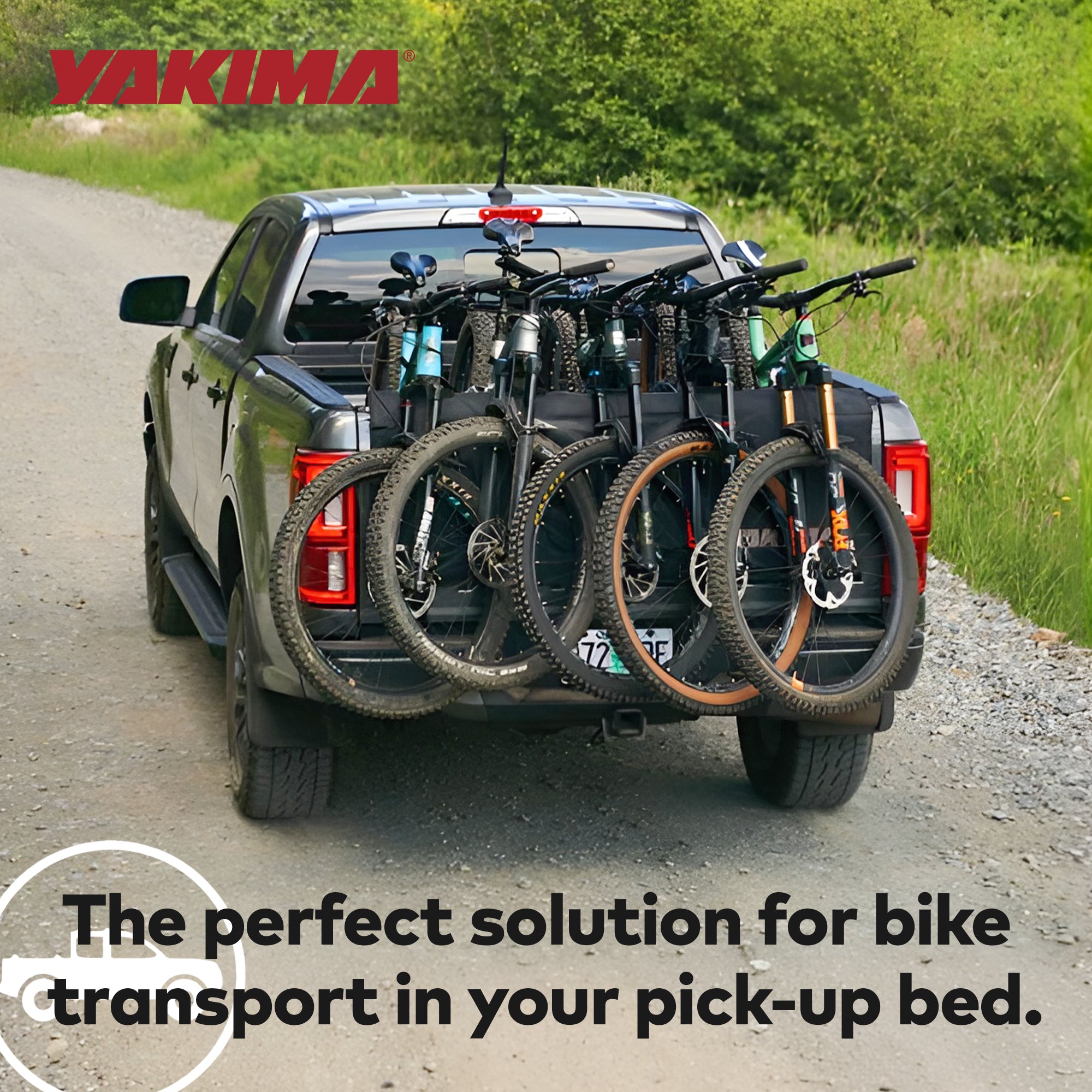 Yakima Full Size Truck Bed Large Polyester Tailgate Bike Pad, Black (Used) - VMInnovations