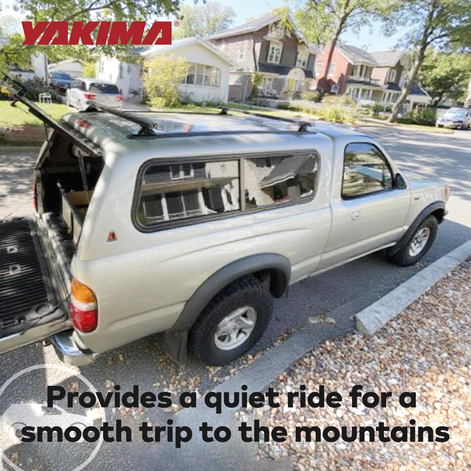 Yakima HD Track 60 Inch Car Roof Top Rack Mounting System with CapNuts, Black - VMInnovations
