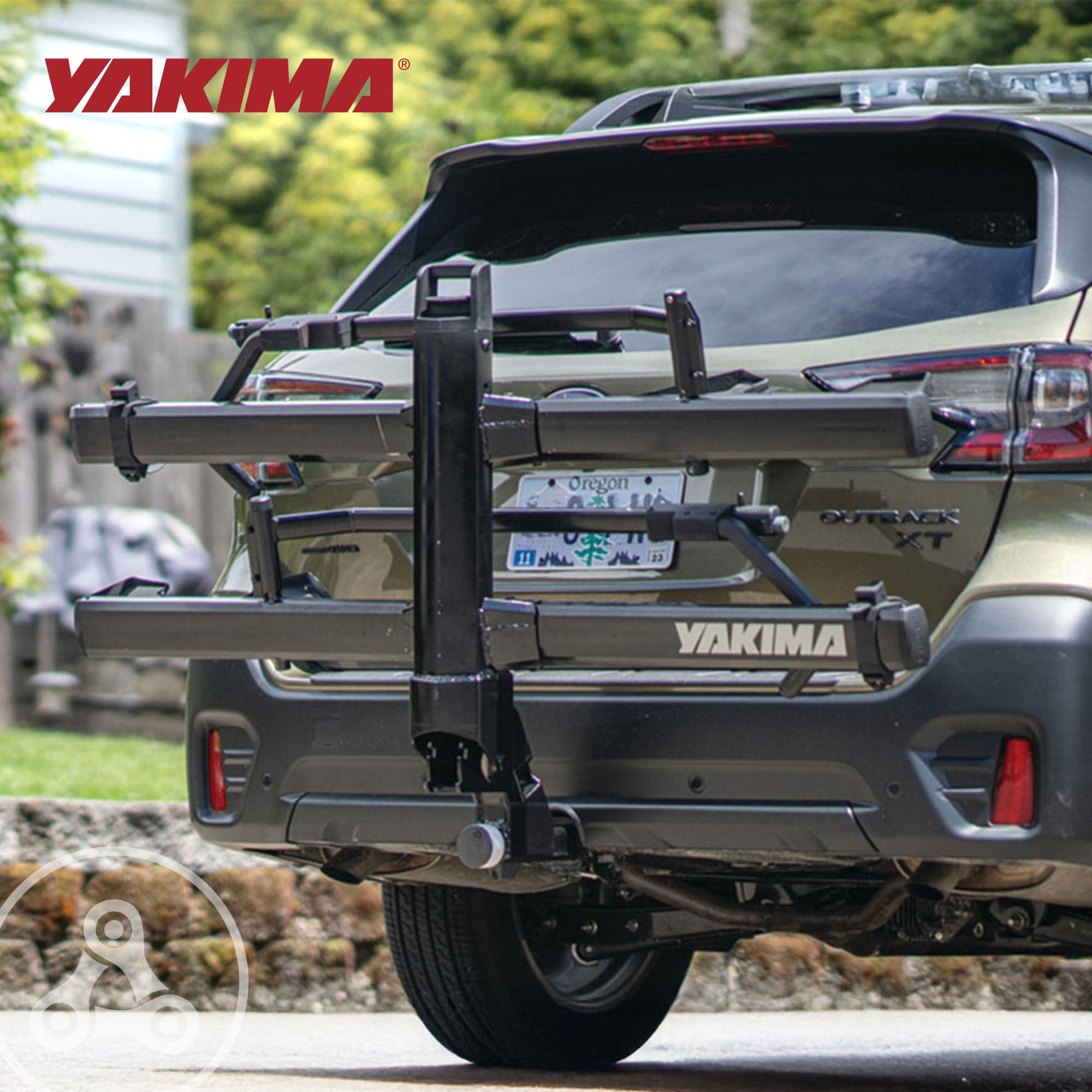 Yakima StageTwo Premium Bike Tray Hitch Bike Rack Compatible w/ 52" Wheelbases - VMInnovations